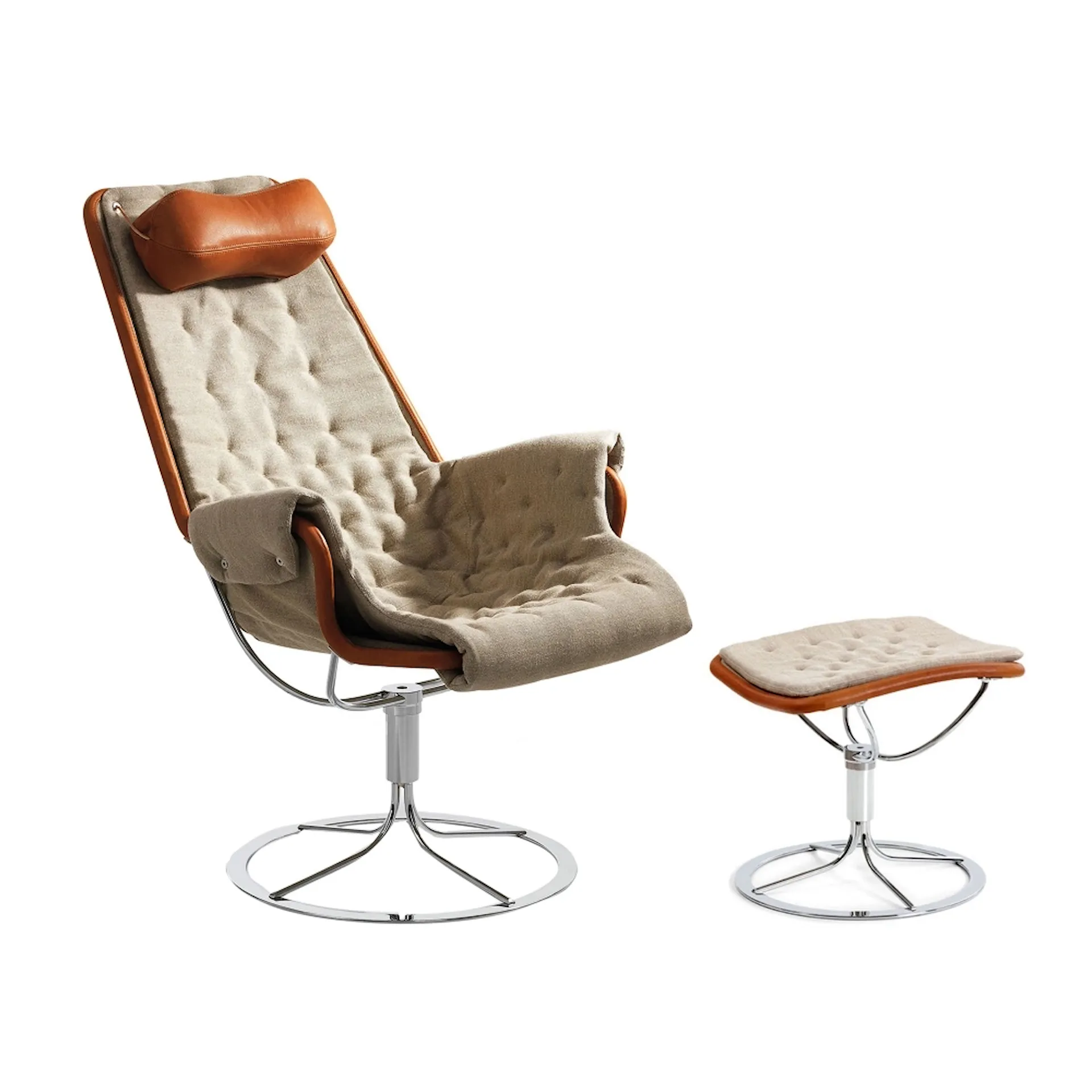 Jetson Match Armchair & Jetson 69 Footstool Dakota - DUX - Bruno Mathsson - NO GA