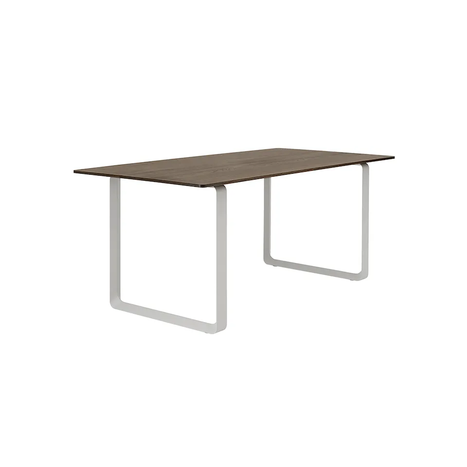 70/70 Table Dining table 170 x  85 cm, Smoked solid oak/Grey