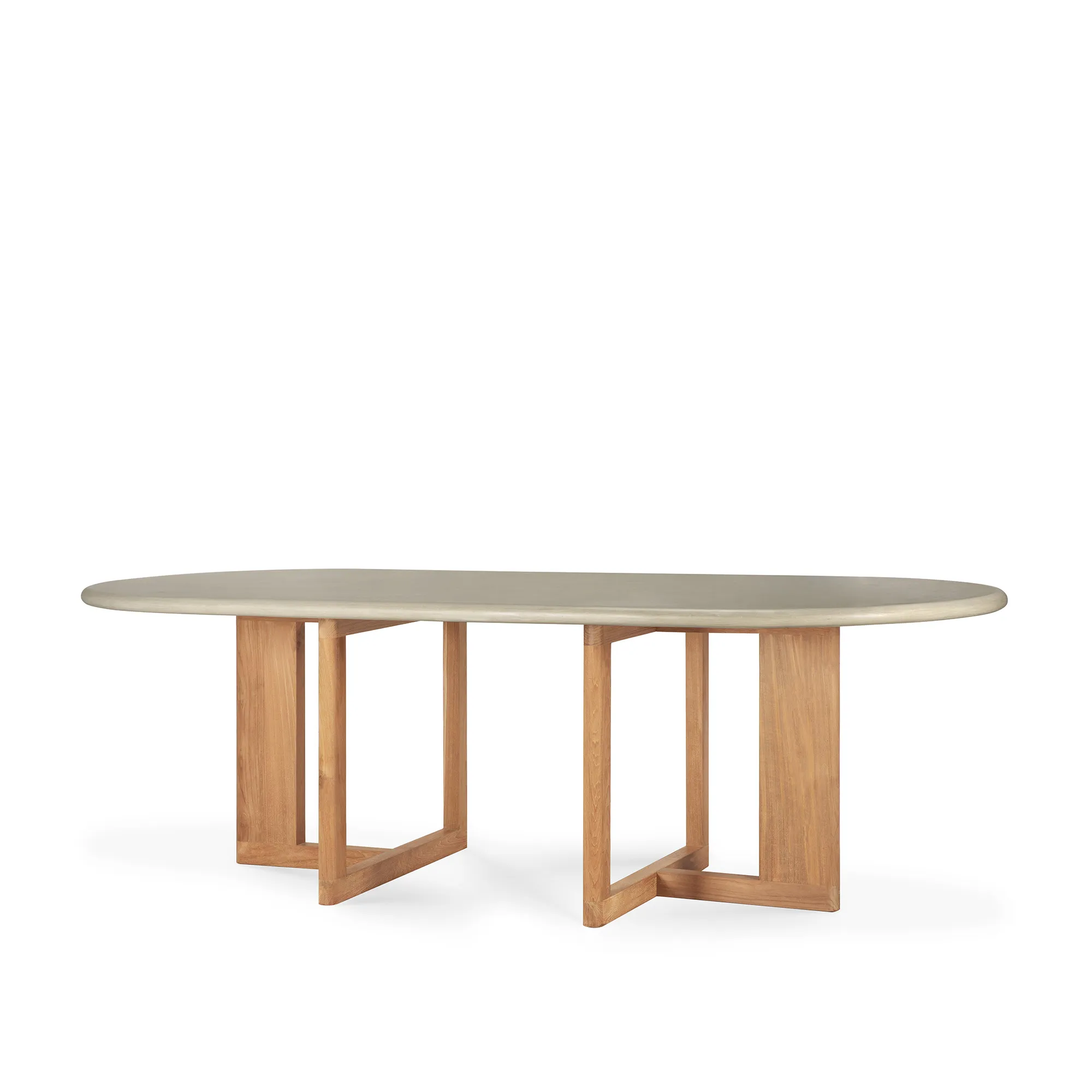 Trestle Outdoor Dining Table - 8