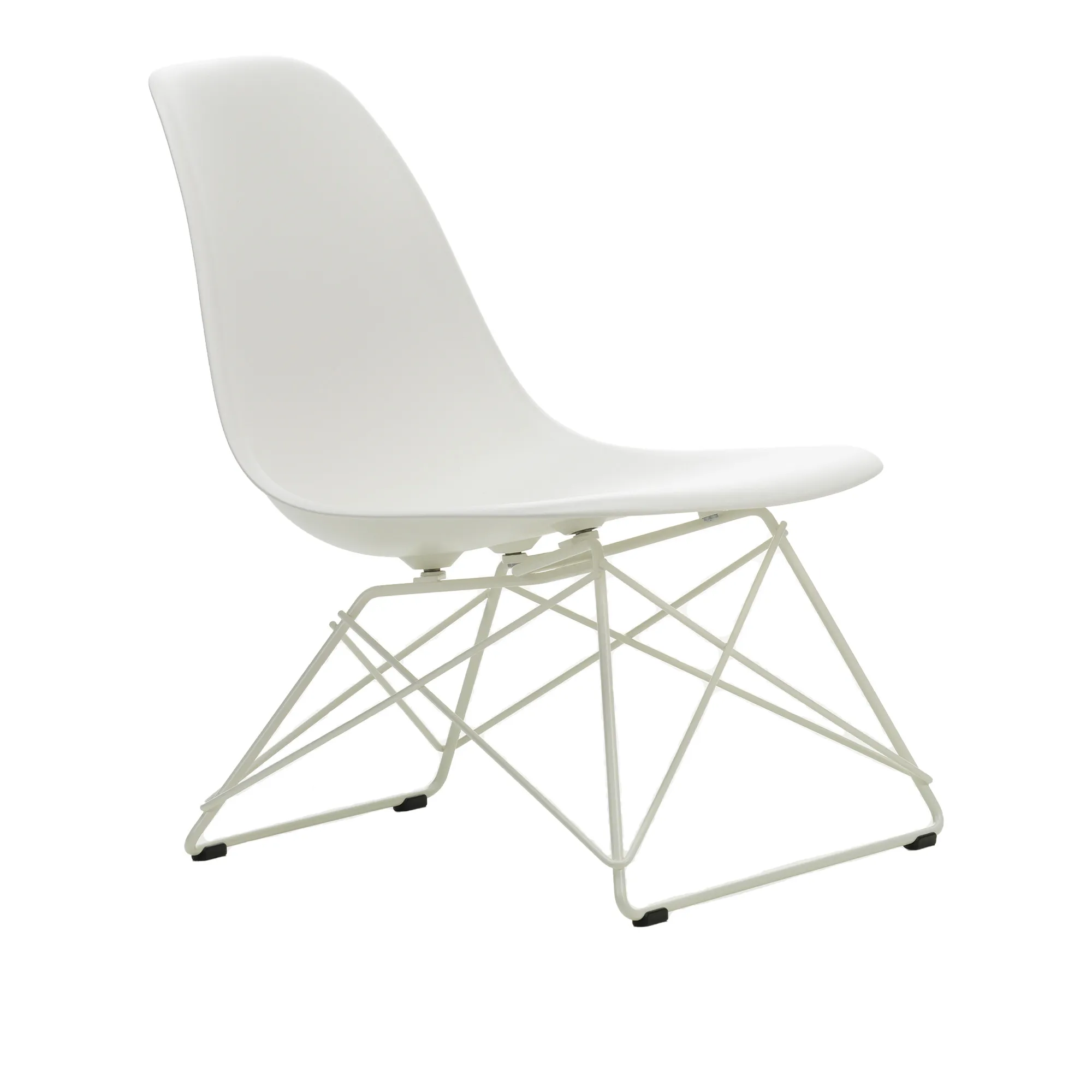 Eames RE Plastic Side Chair LSR stol Hvid - 1