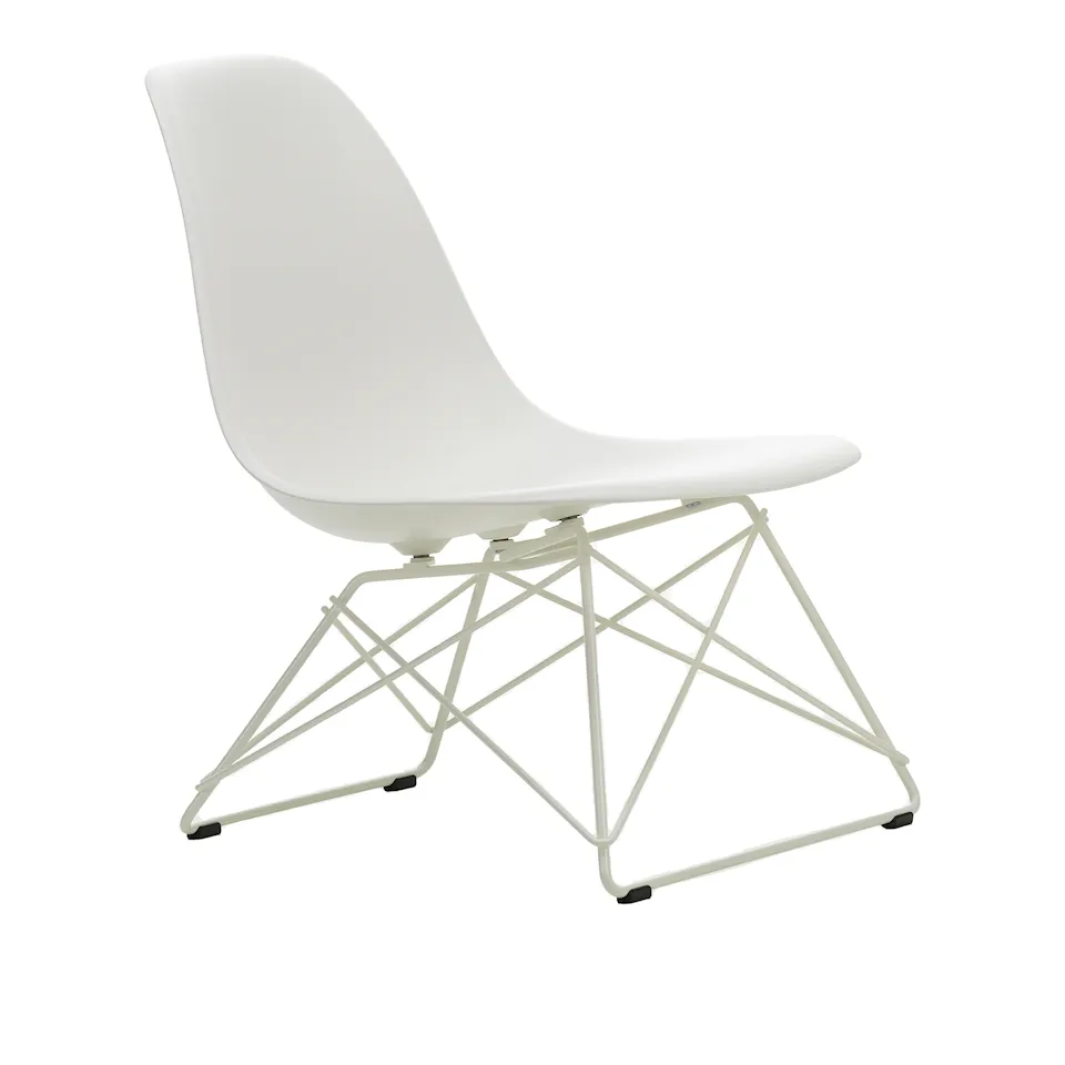 Eames RE Plastic Side Chair LSR stol Hvid