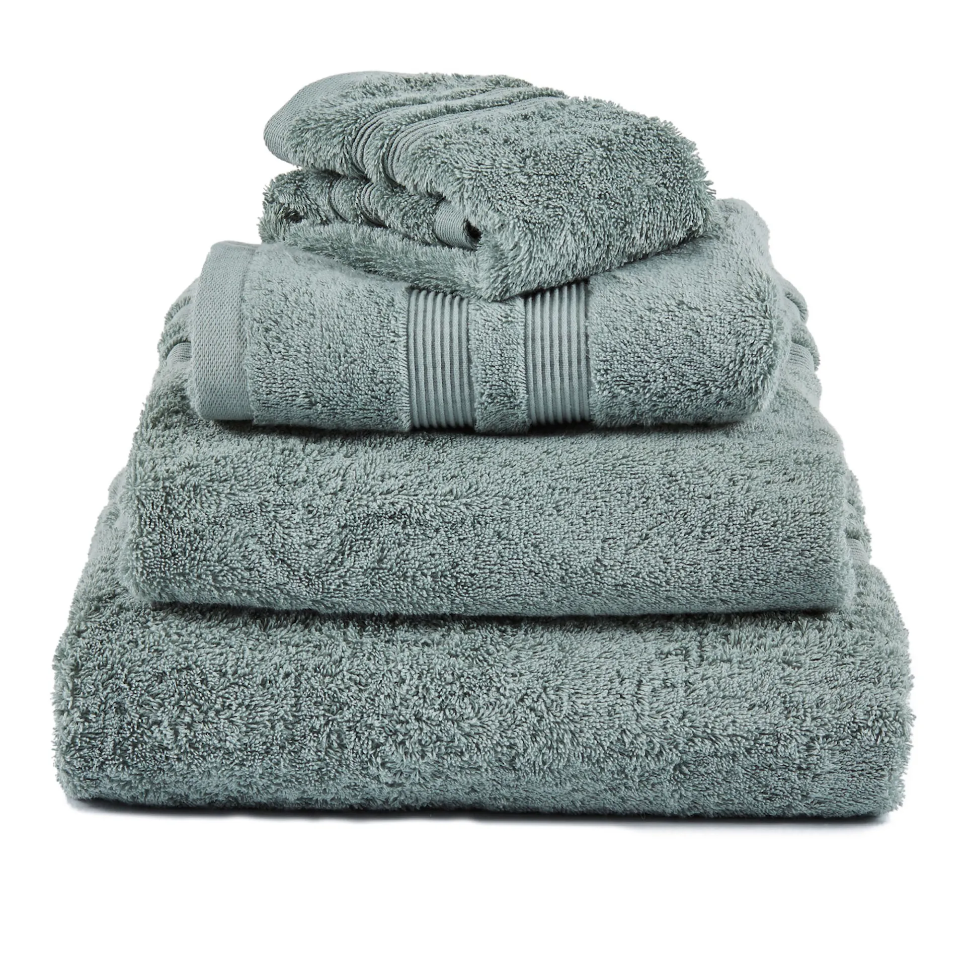 Fontana Towel Organic Grey Green - Mille Notti - NO GA