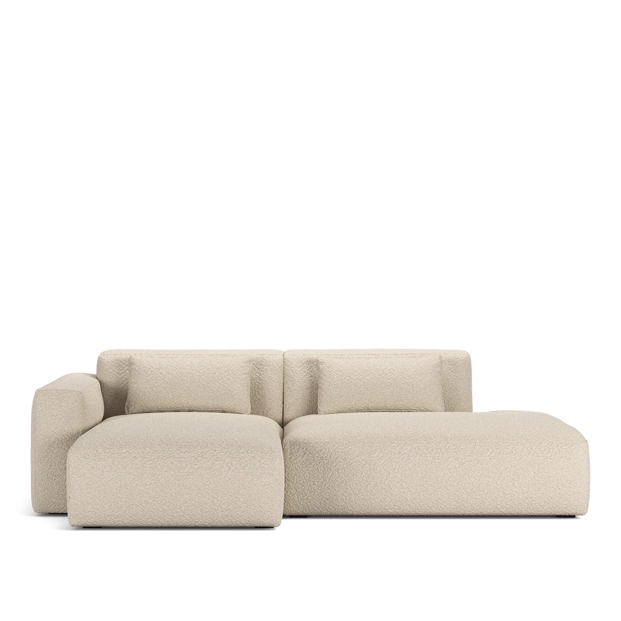 Brick 2-Seater Chaise Lounge Open End Right - 9