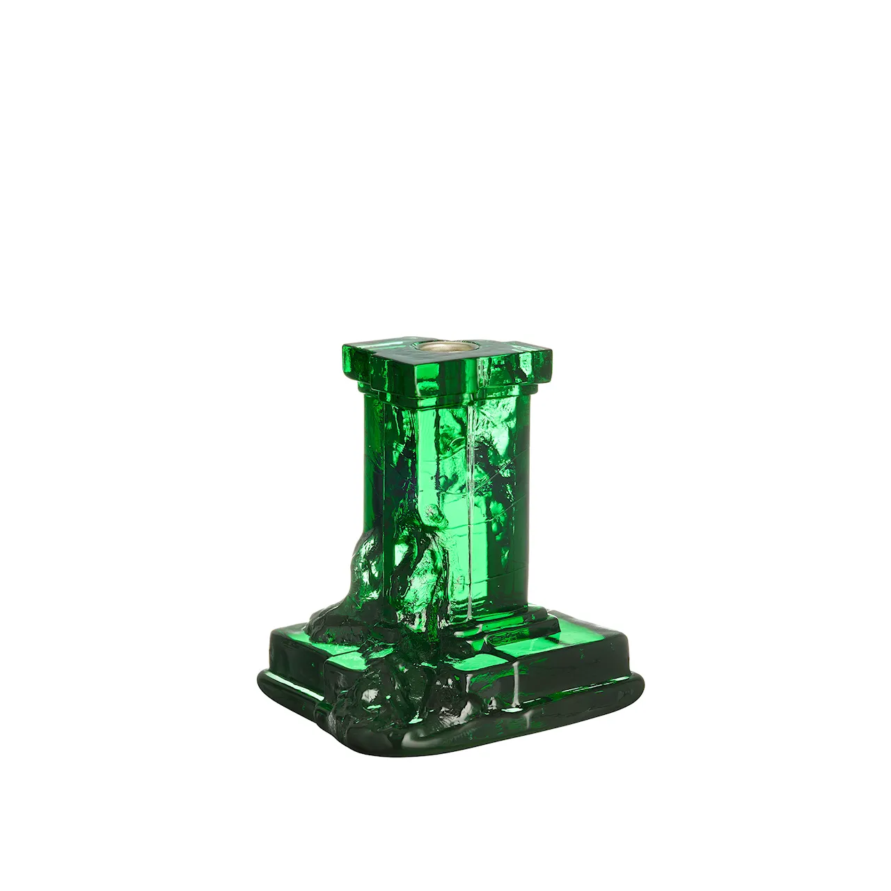 Rocky Baroque Candlestick Emerald Green 175 mm