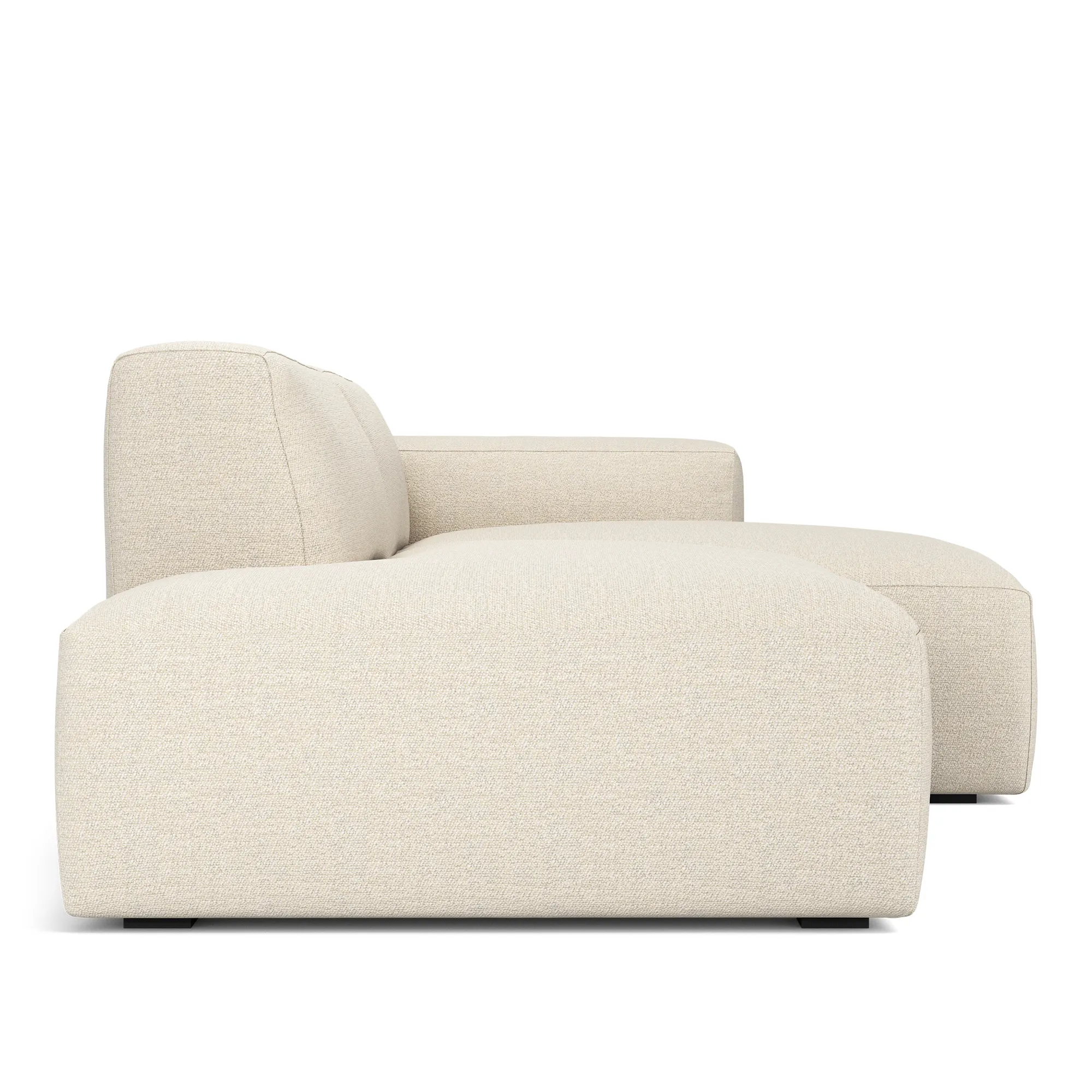 Brick 2-Seater Chaise Lounge Open End Left - 3