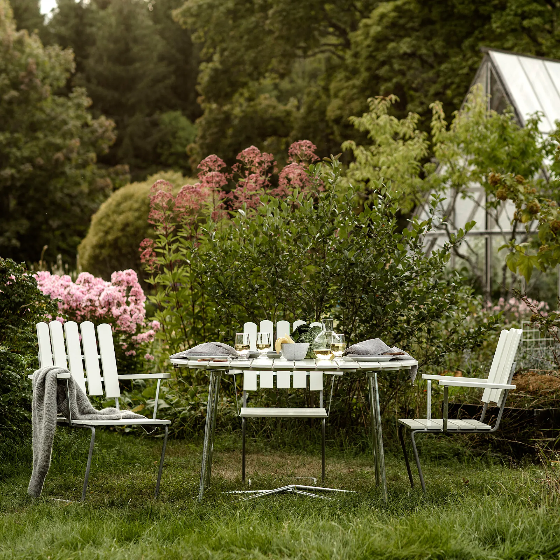 A2 armchair galvanized frame - Grythyttan Stålmöbler - NO GA