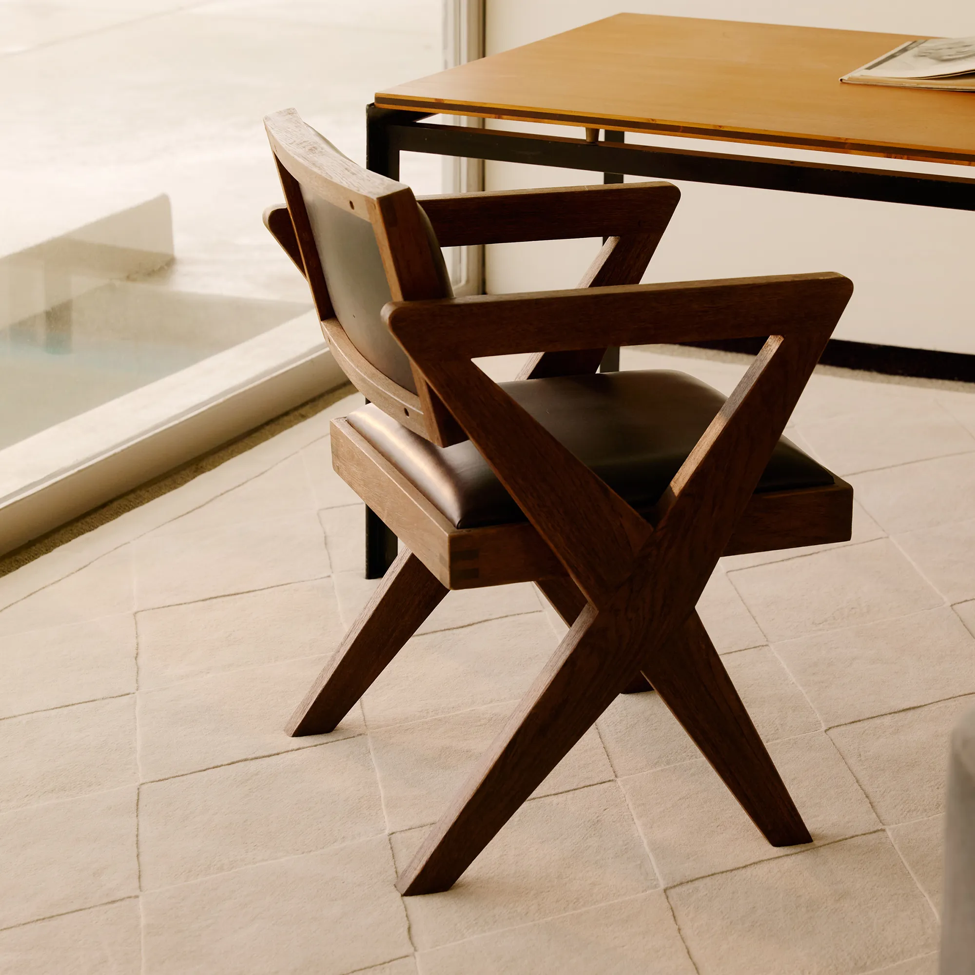 Diamond Dusty White wool rug - 9