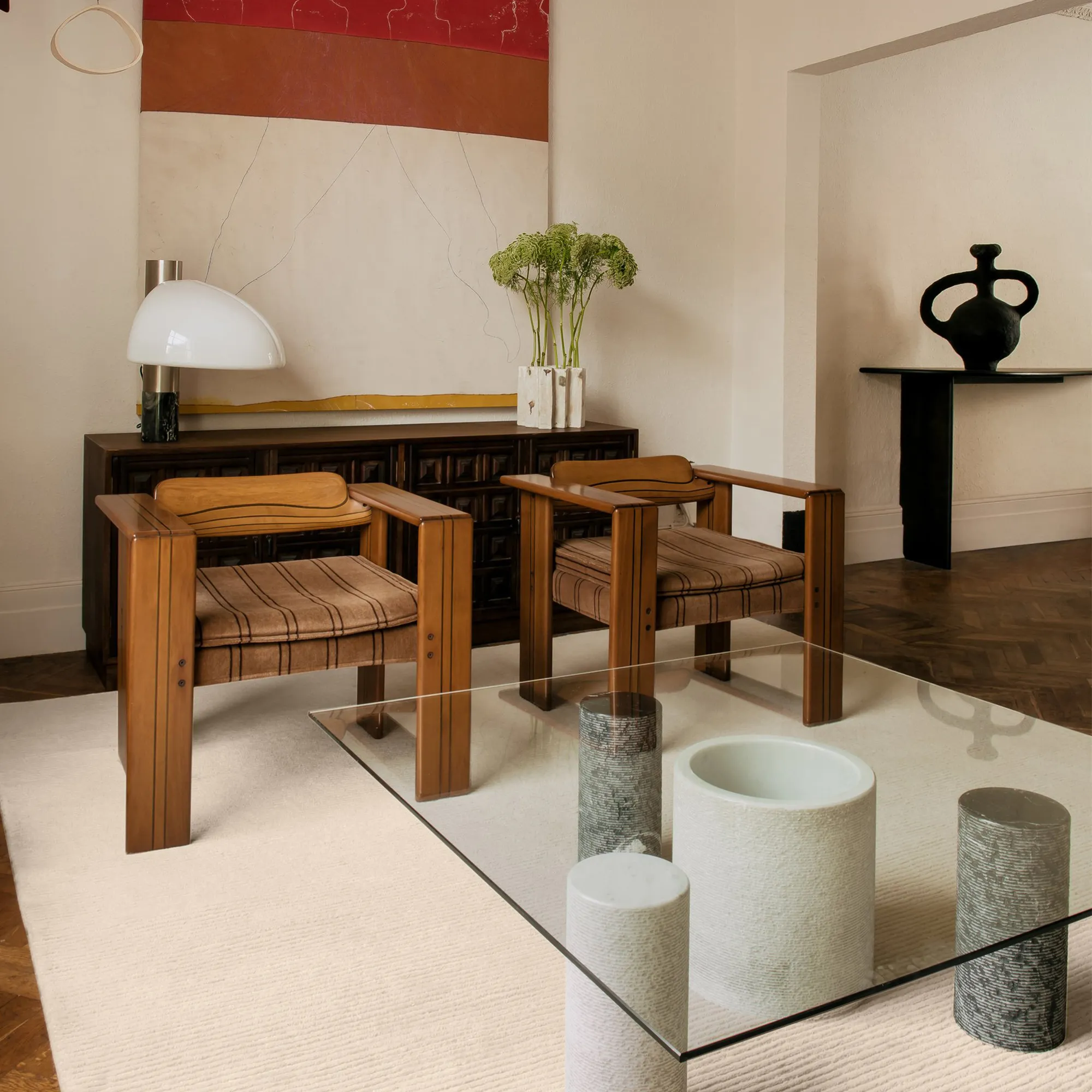 Park Almond wool rug - 4