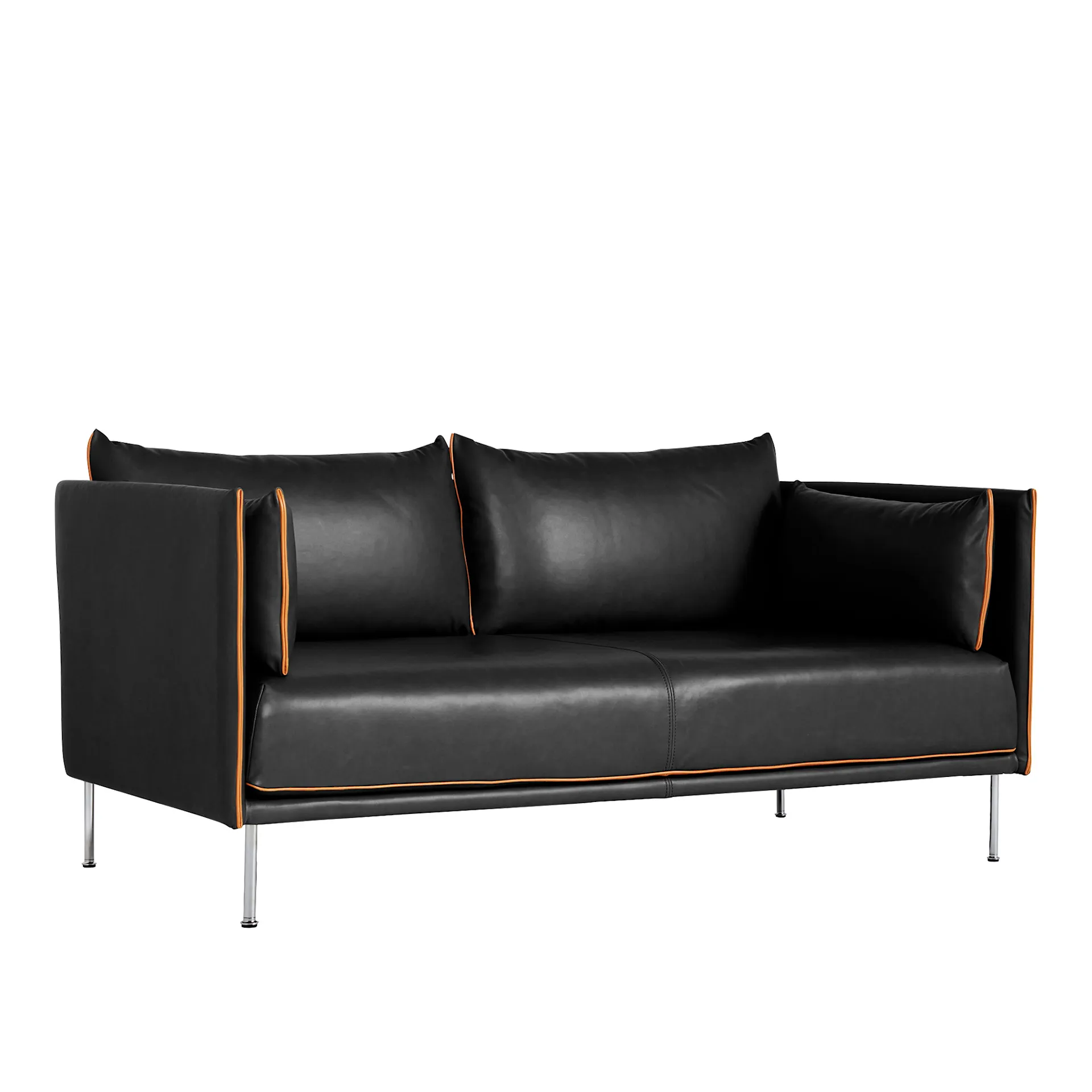 Silhouette 2-personers sofa Cognac Piping/Black - HAY - GamFratesi - NO GA