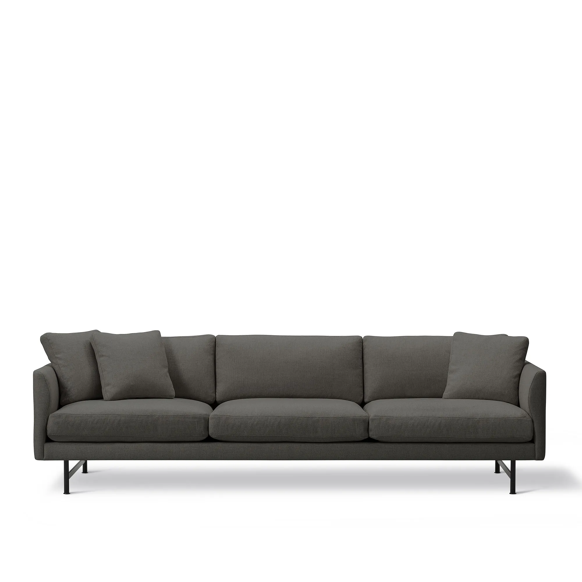 Calmo 3-personers sofa sort metal - 1