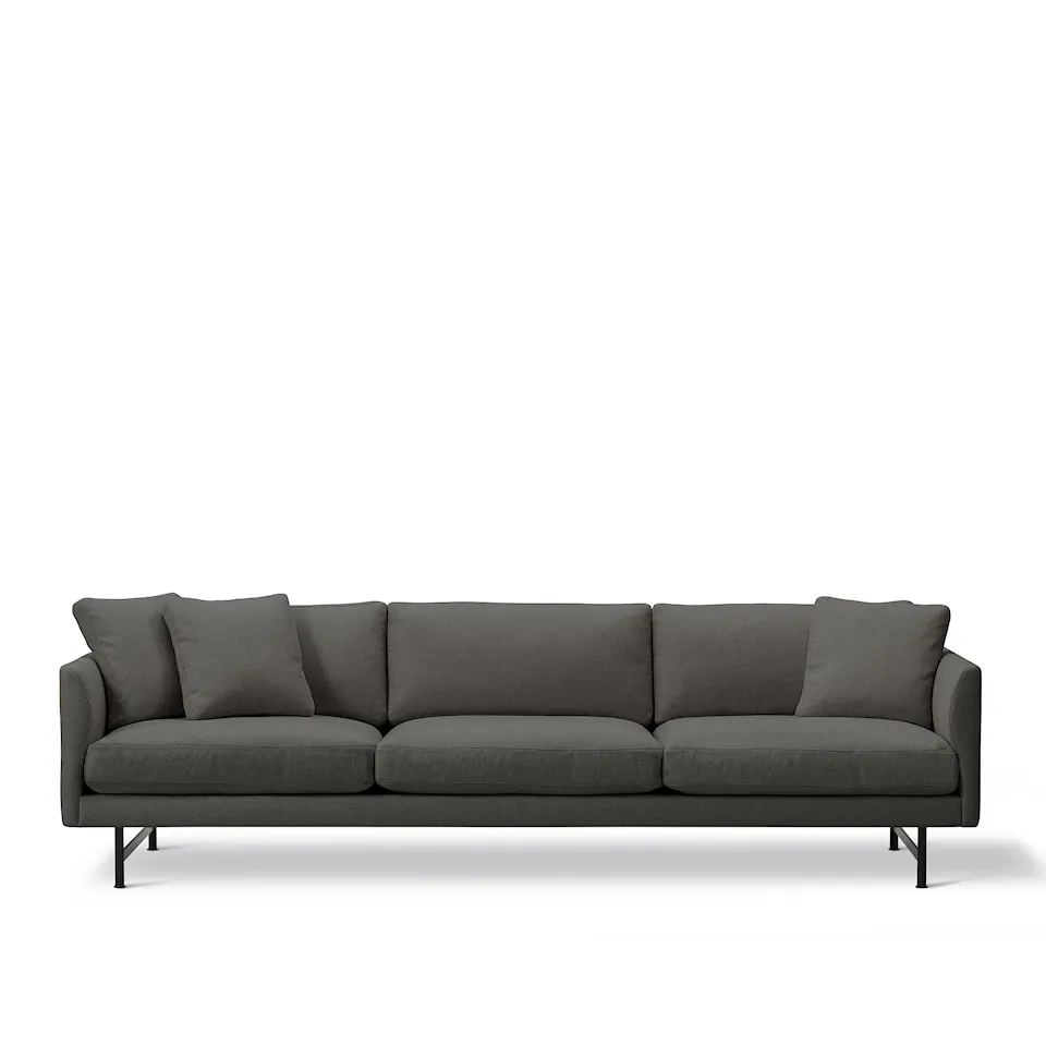 Calmo 3-personers sofa sort metal