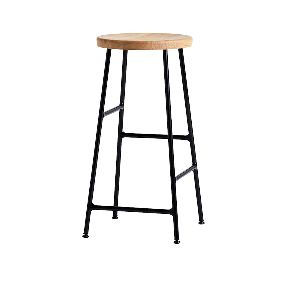 Cornet Bar Stool Low Soft Black