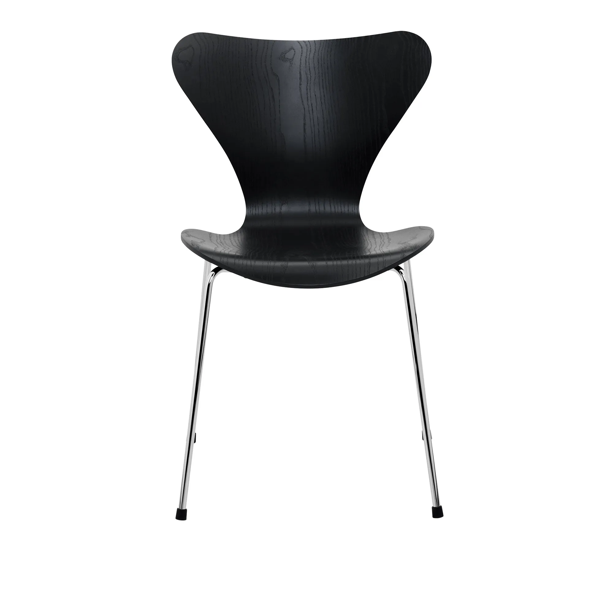B620 Superellips spisebord & Sjuan 3107 spisebordsstol sort ask 4 stk. - 4