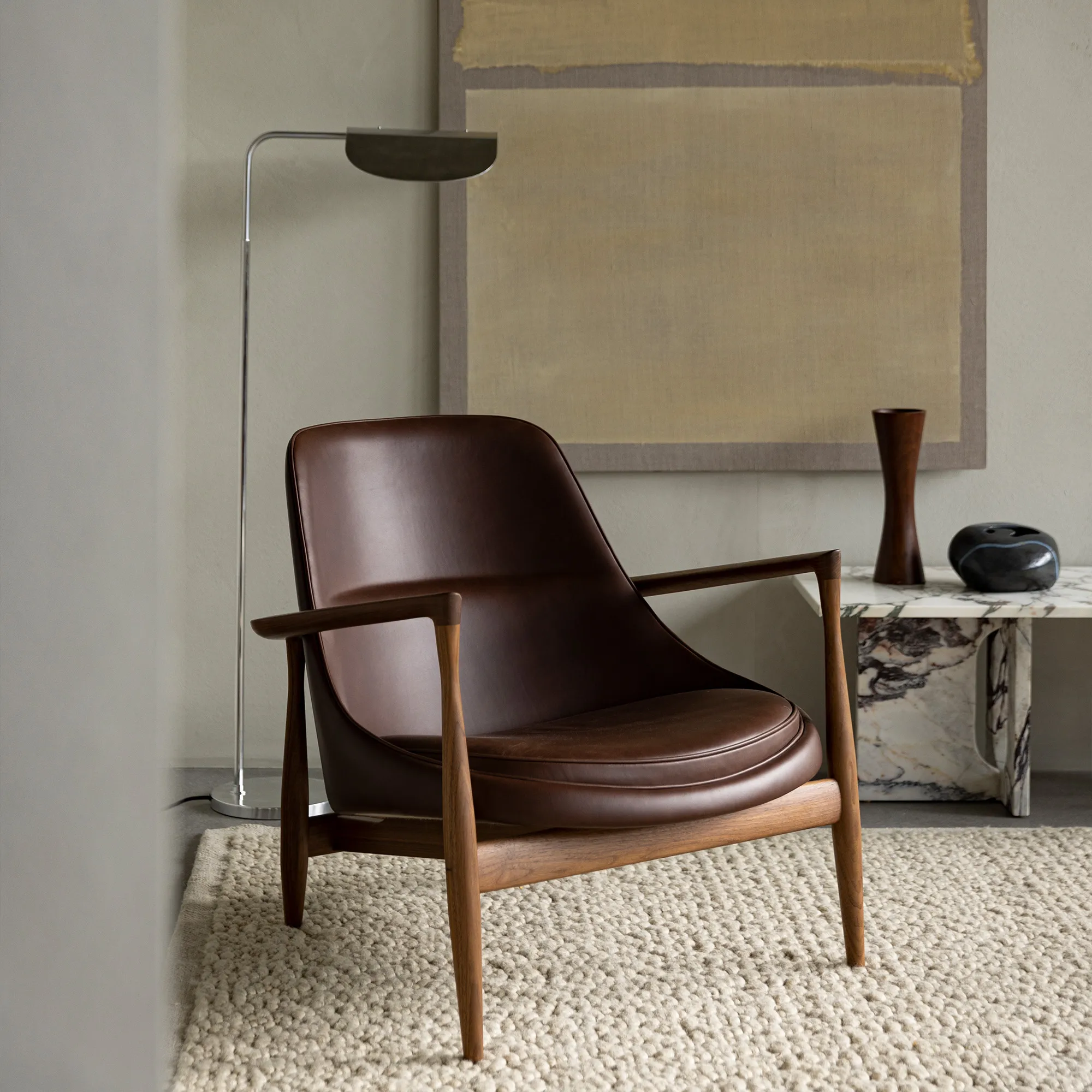 Elizabeth Lounge Chair Natural Oak