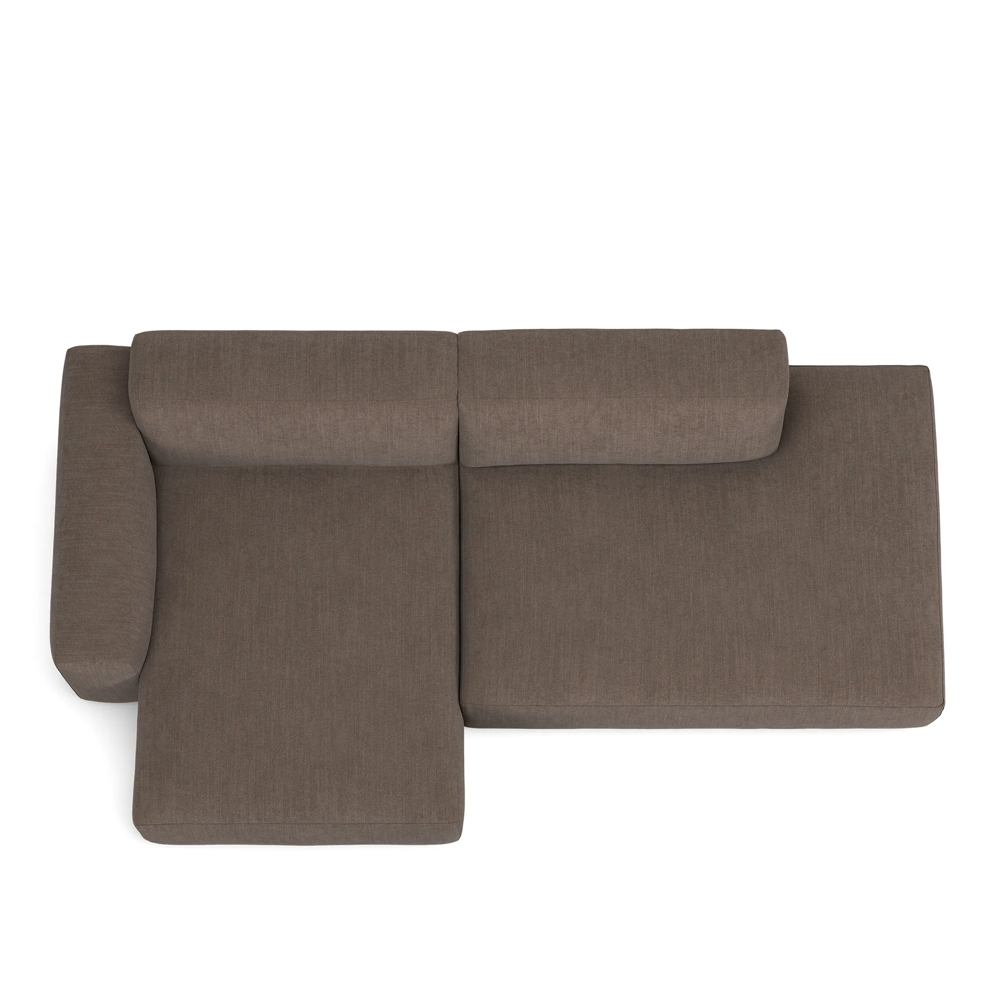 Brick 2-Seater Chaise Lounge Open End Right - 8