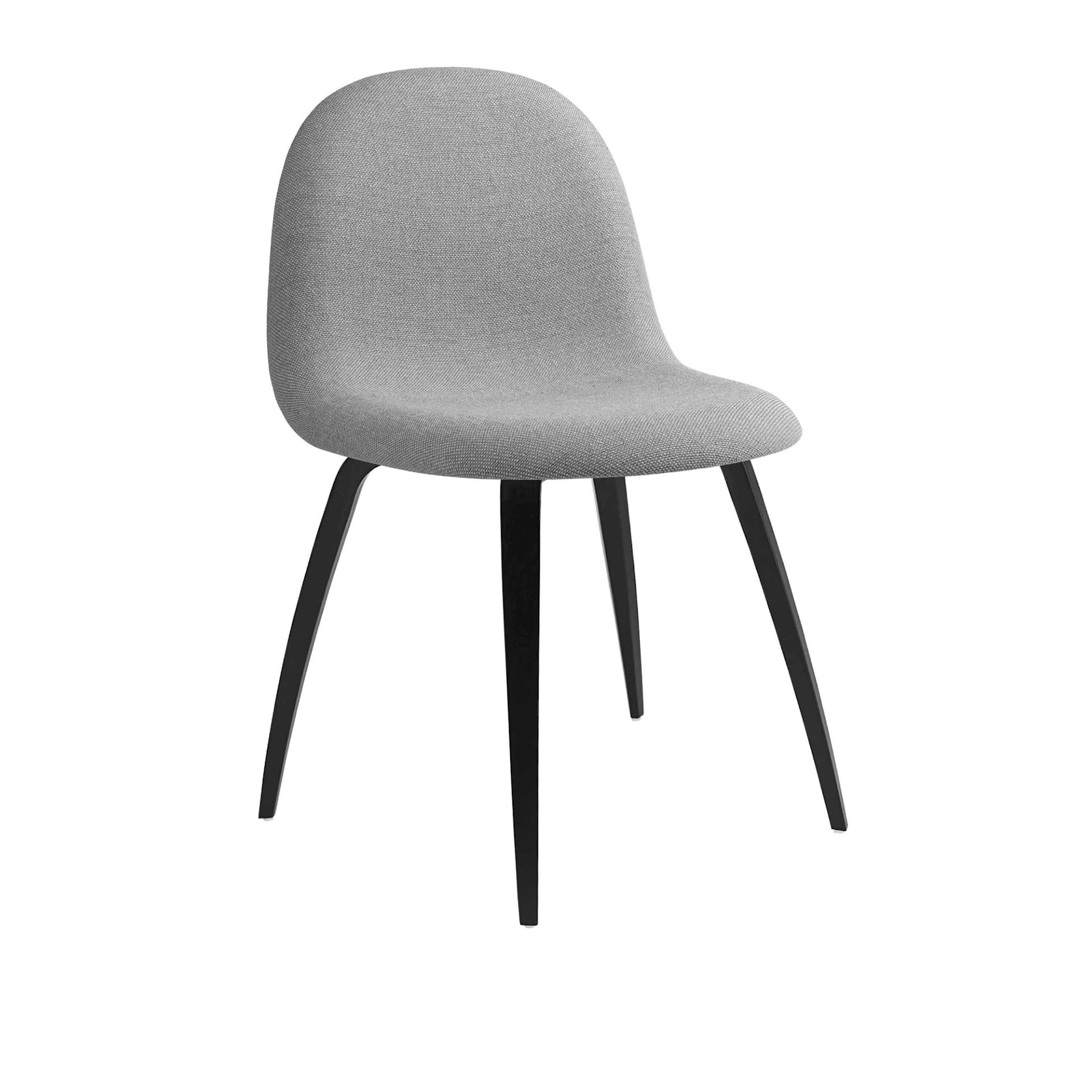 3D Dining Chair Wood Base - Helklädd - Gubi - NO GA