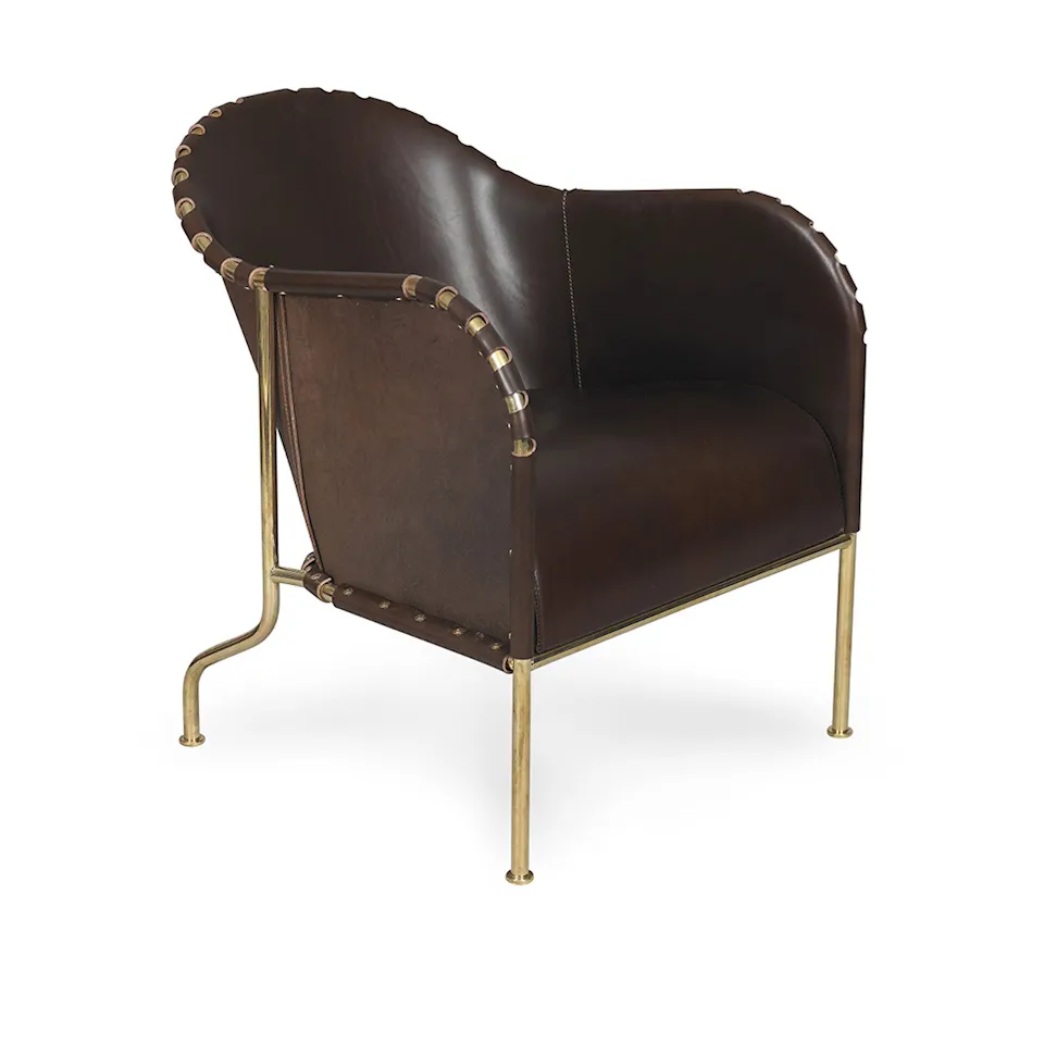 Bruno Armchair Brass
