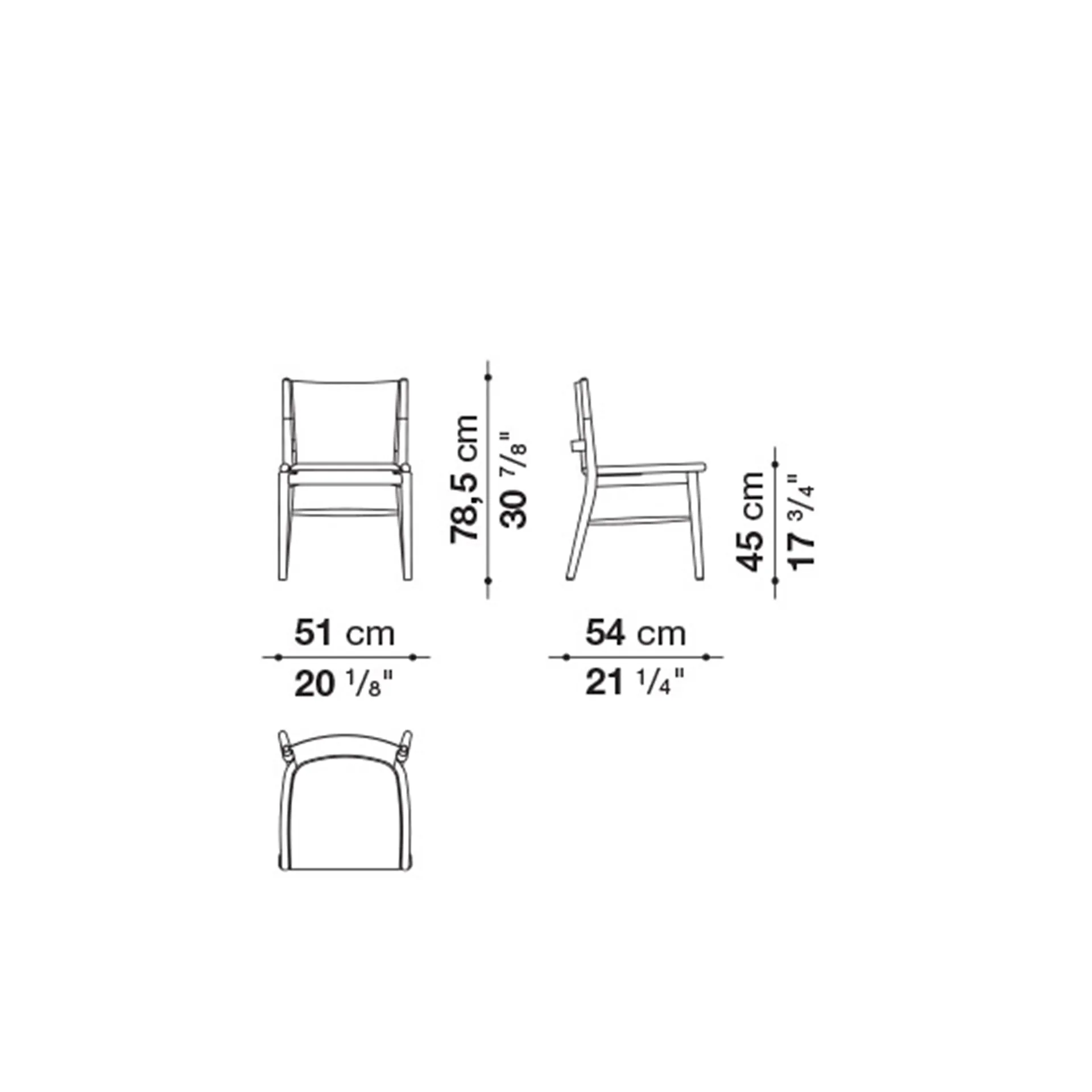 Jens Chair - Leather Back/Seat - B&B Italia - Antonio Citterio - NO GA