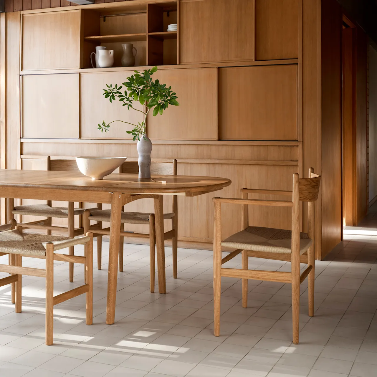 CH37 Armchair Oak
