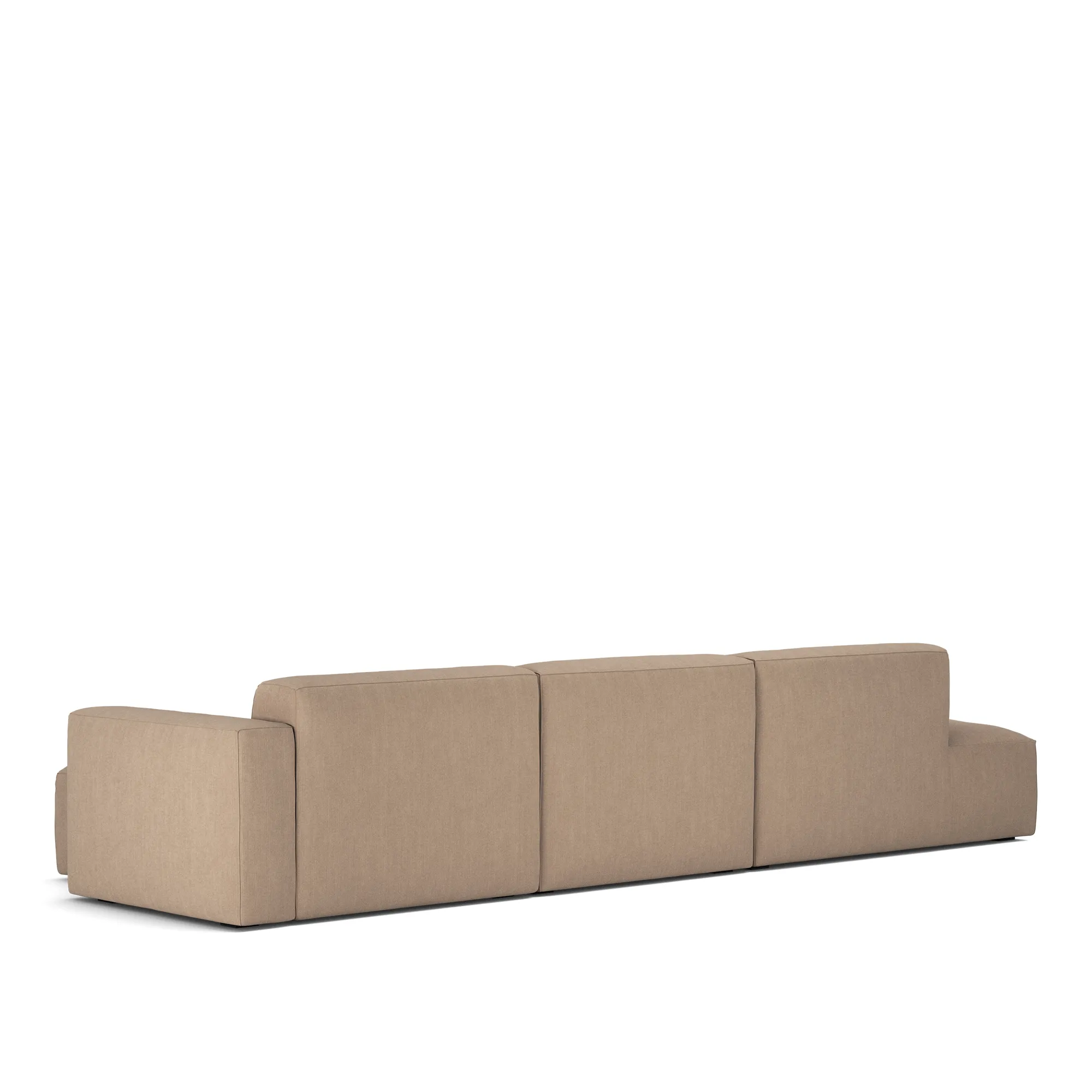 Brick 3-Seater Chaise Lounge Open End Left - 7