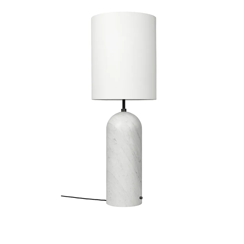 Gravity gulvlampe XL High hvid marmor
