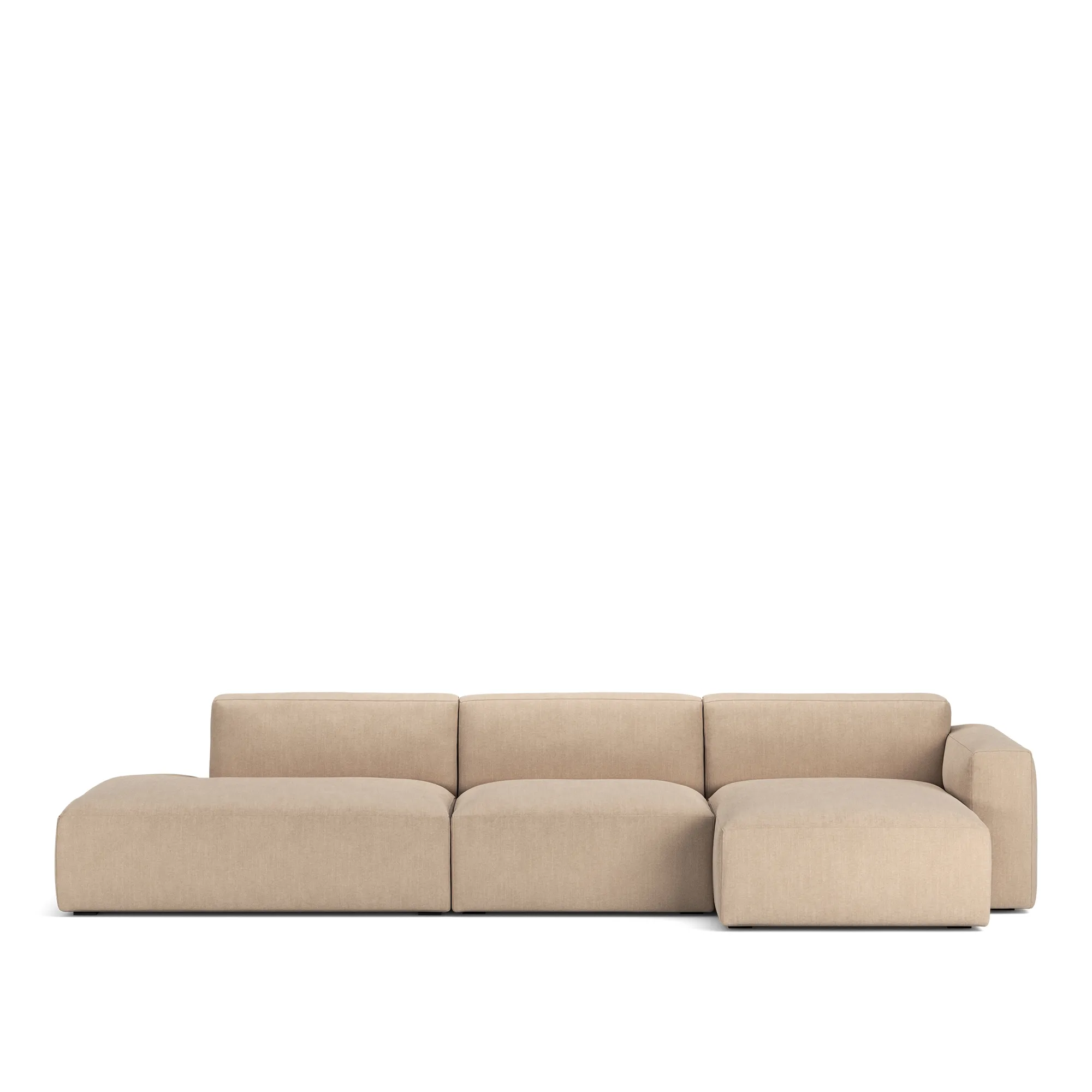 Brick 3-Seater Chaise Lounge Open End Left - 1