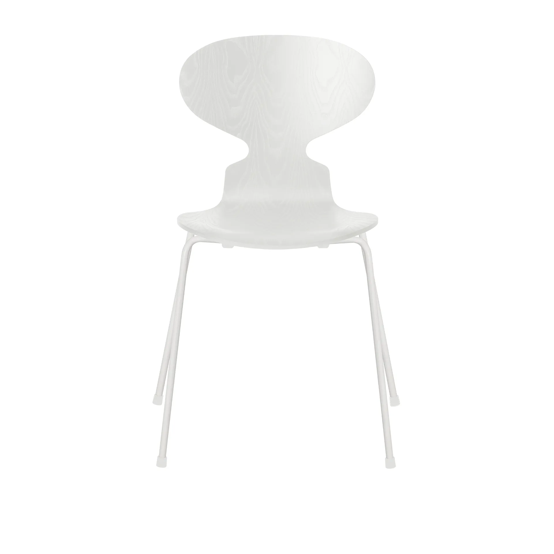 Ant 3101 colored ash veneer steel frame white - Fritz Hansen - Arne Jacobsen - NO GA