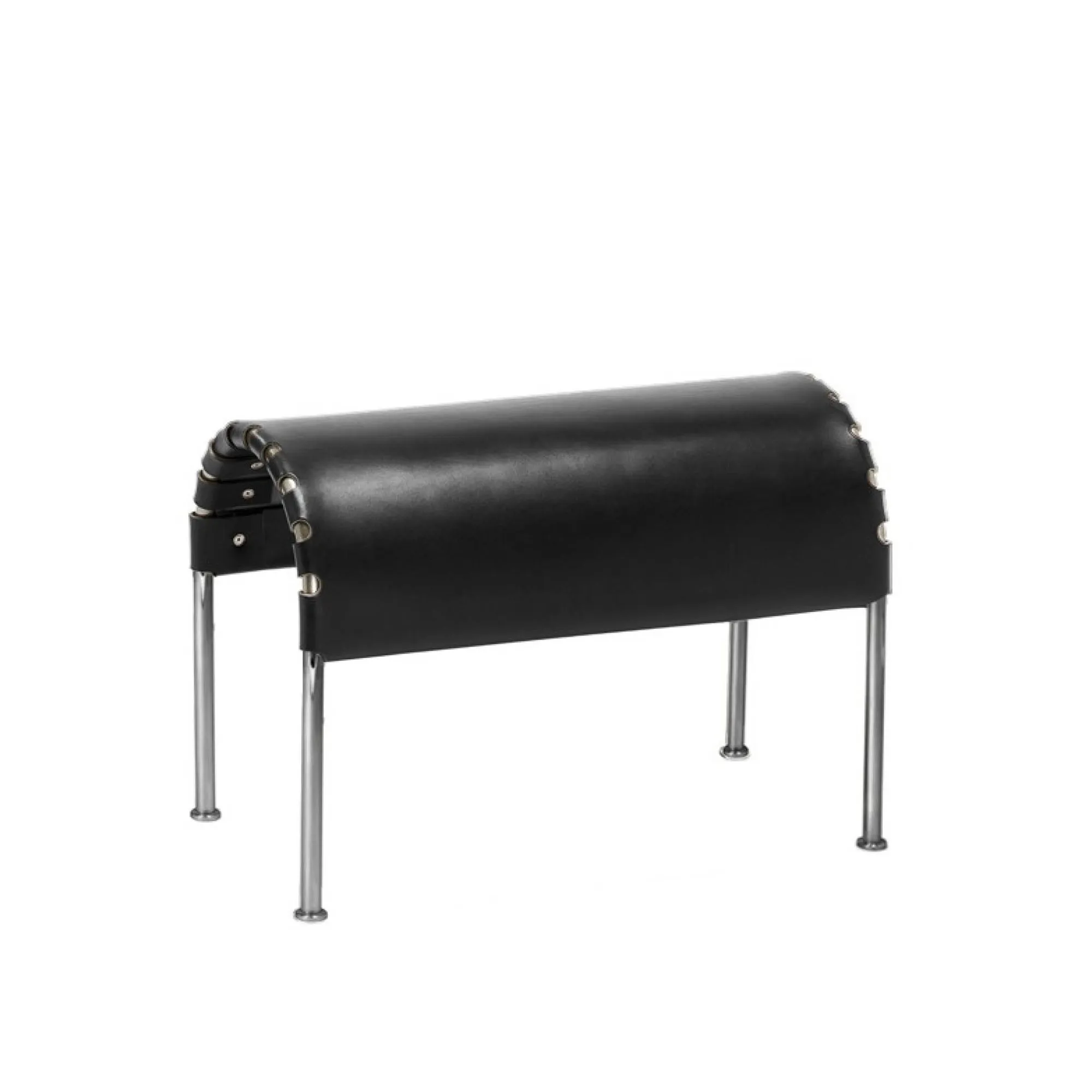 Bruno Footstool Matt Chrome - 1