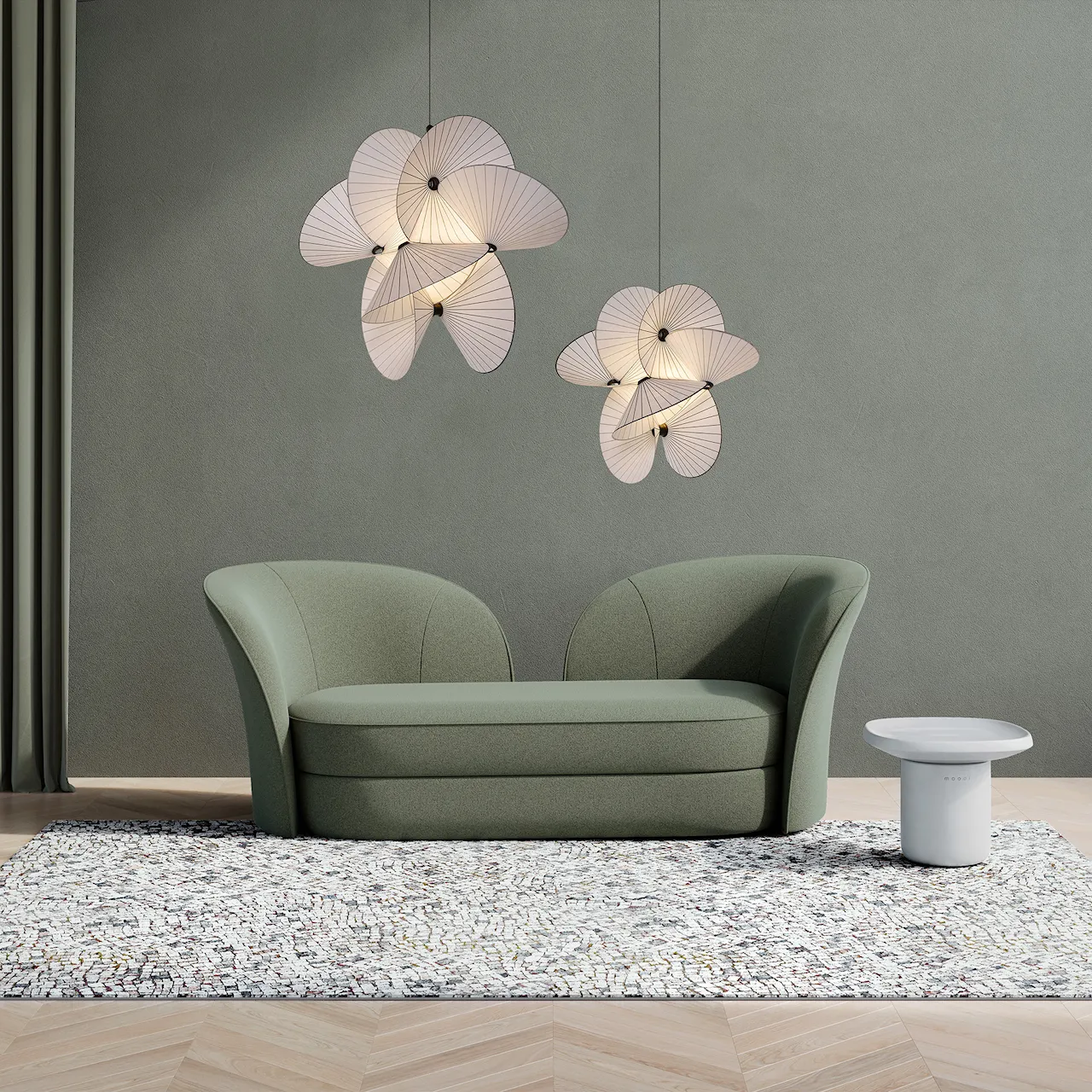 Serpentine Light Ceiling Lamp 8 Large