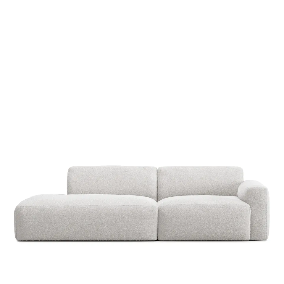 Brick 2-Seater Open End Left - Ascot White