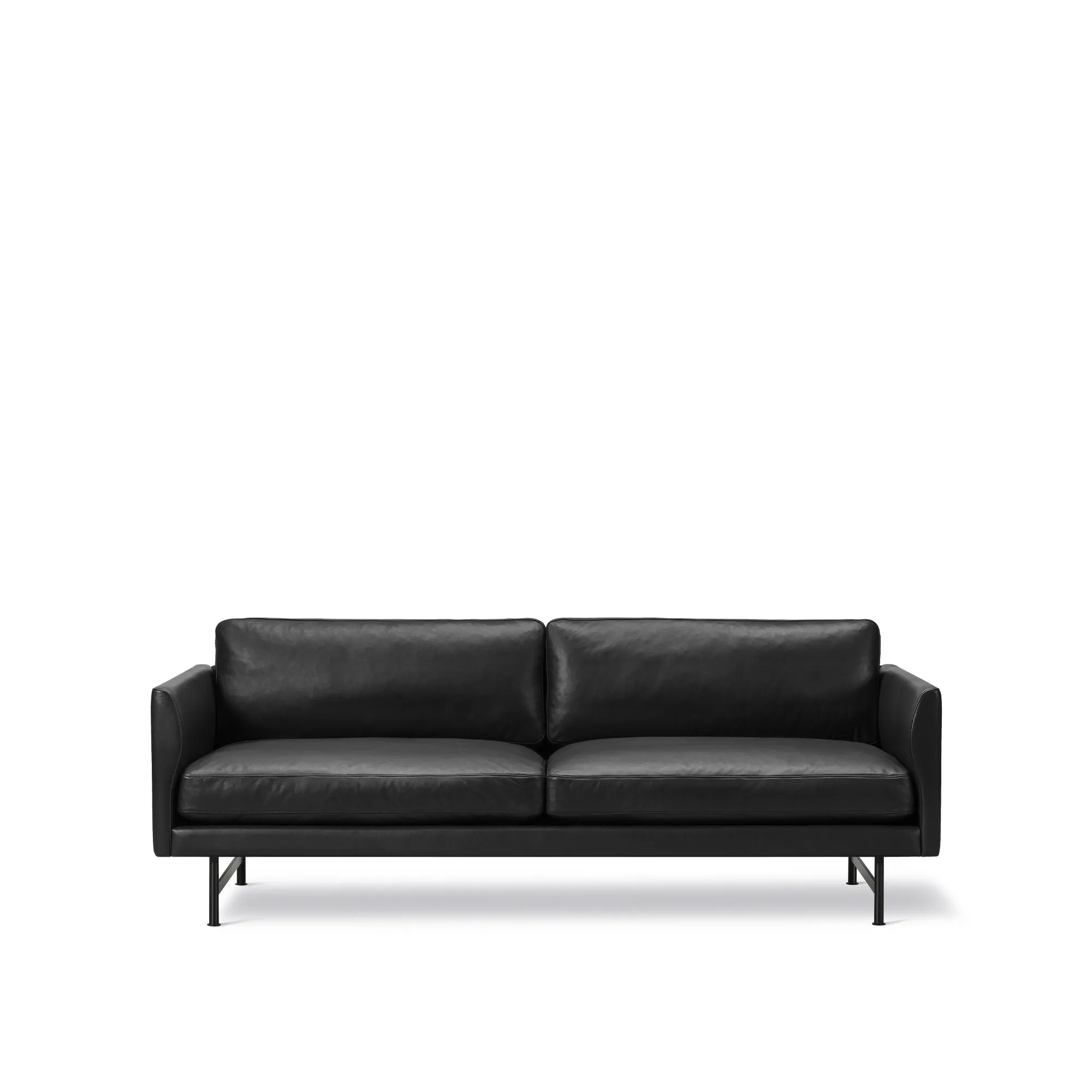 Calmo 2-personers sofa sort stål - 1