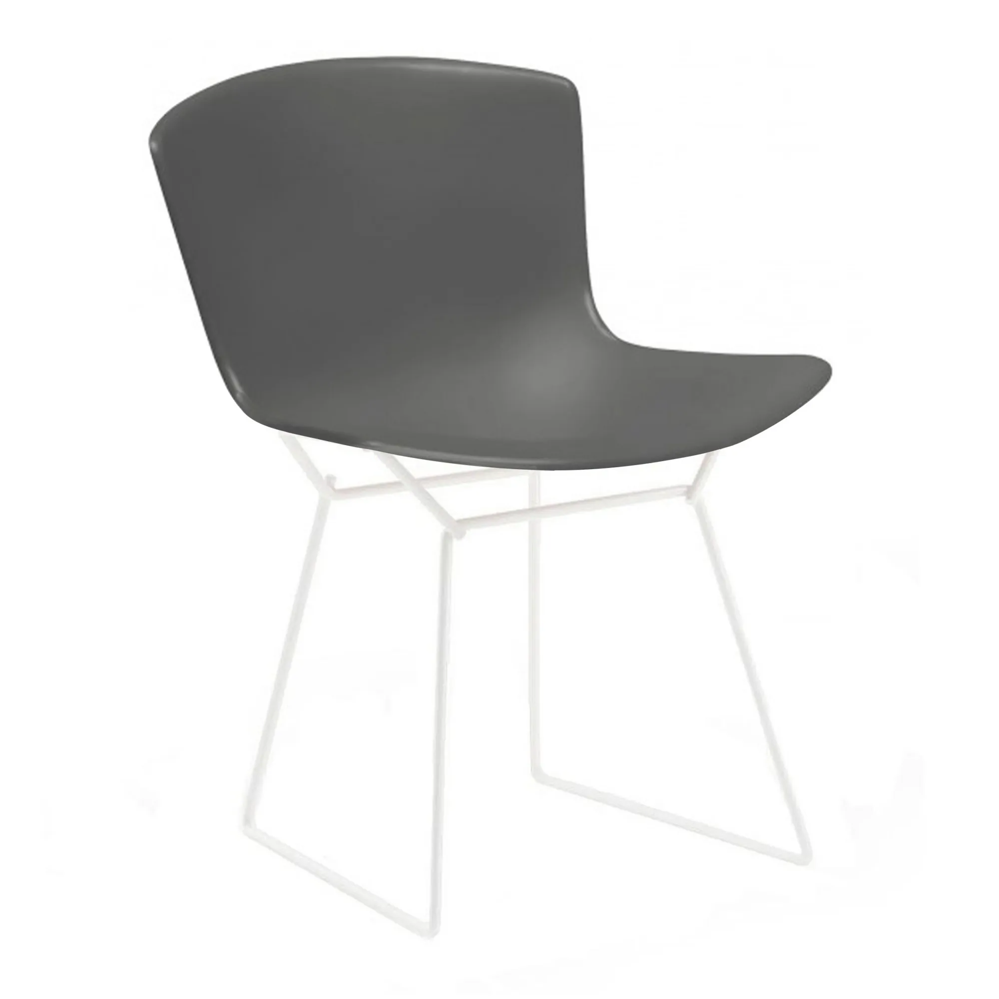 Bertoia Plastic ulkotuoli valkoinen - 1