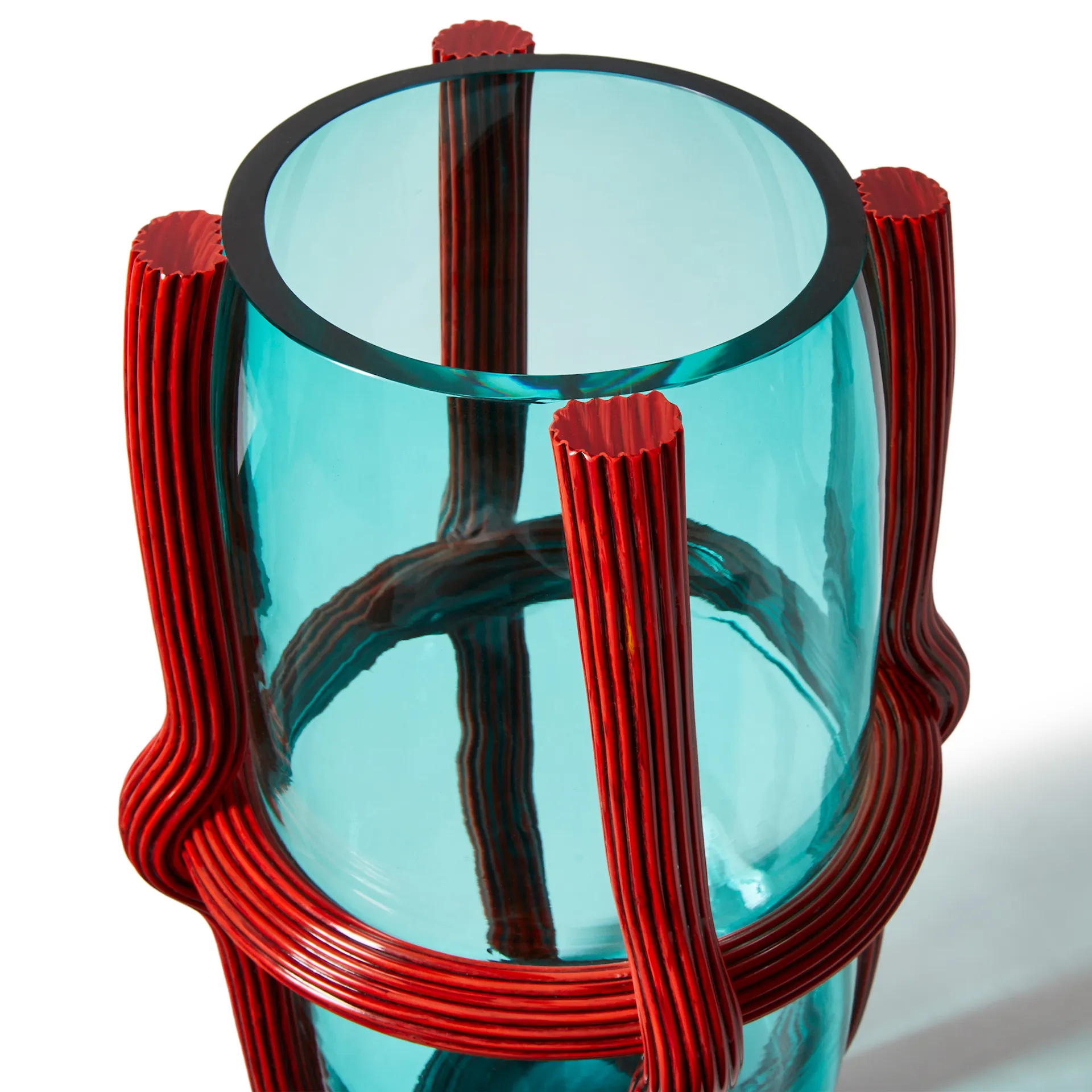 Sestiere Vase - Sea Teal/Carrot Red - Cassina - Patricia Urquiola - NO GA