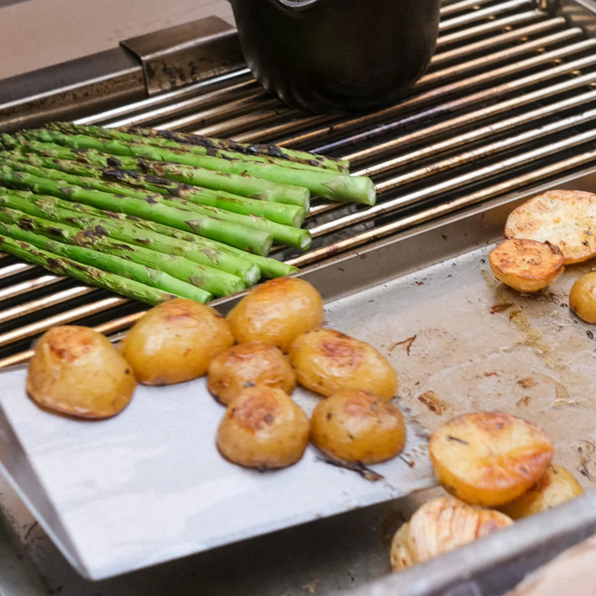 Combinatie C buitenkeuken met houtskoolgrill en spoelbak - 4