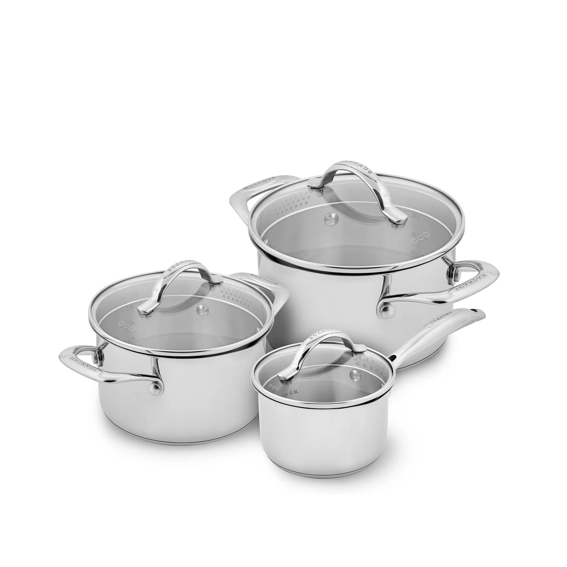 STS Casserole 3-piece Casserole 1.8 L, Casserole 3.4 L and 4.8 L - Scanpan - NO GA