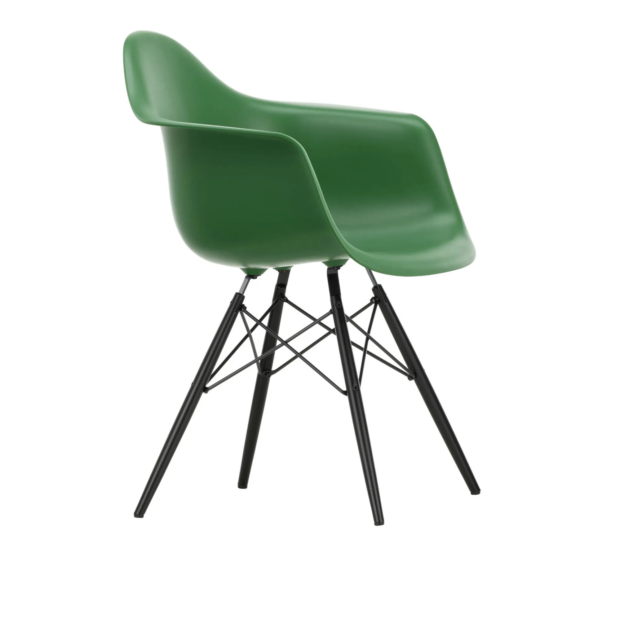 Eames RE Plastic Armchair DAW eetkamerstoel Black Maple - 1