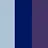 Light Blue, Blue and Purple