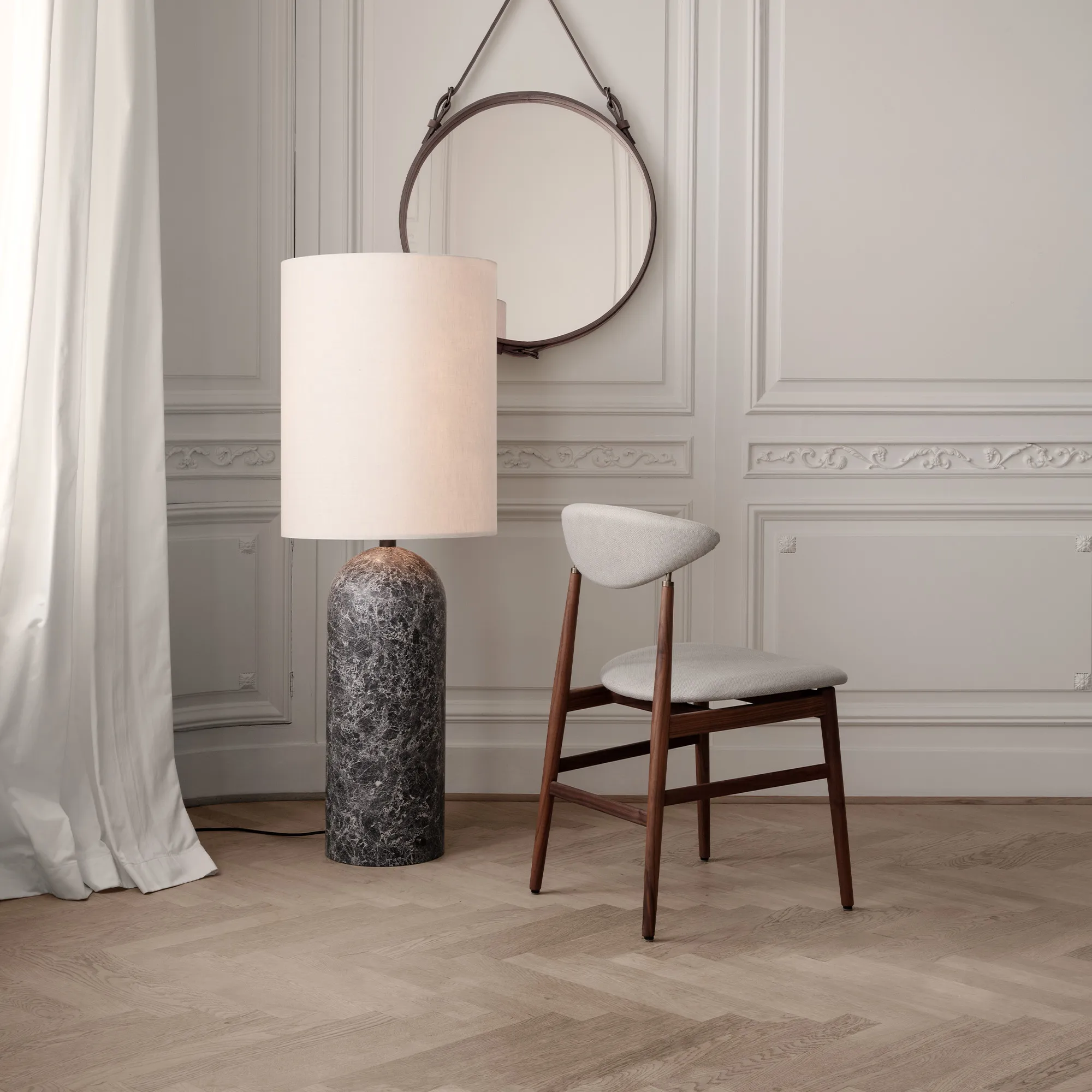 Gravity Floor Lamp XL Low Gray Marble - 3