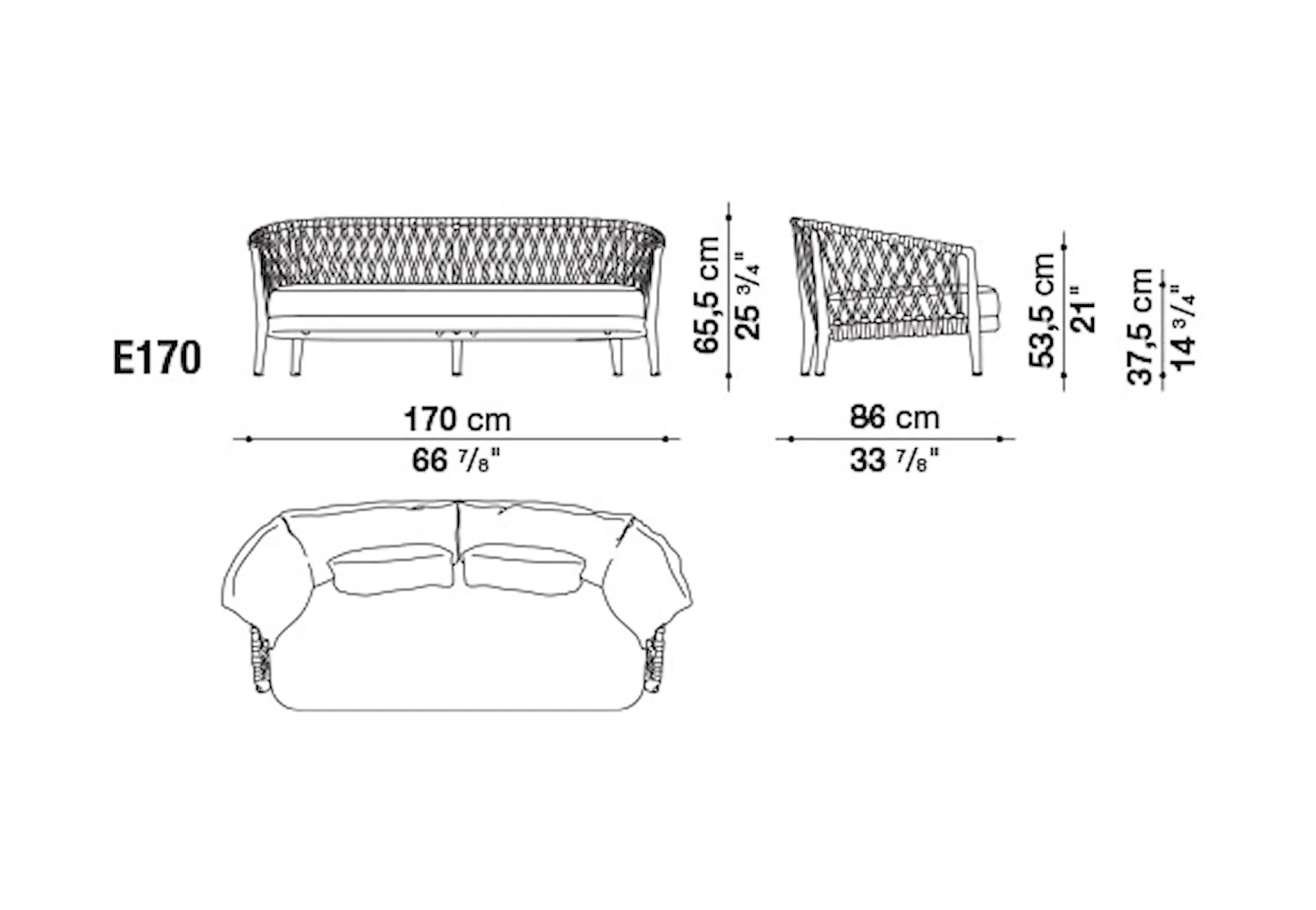 Erica Outdoor Sofa - B&B Italia - Antonio Citterio - NO GA