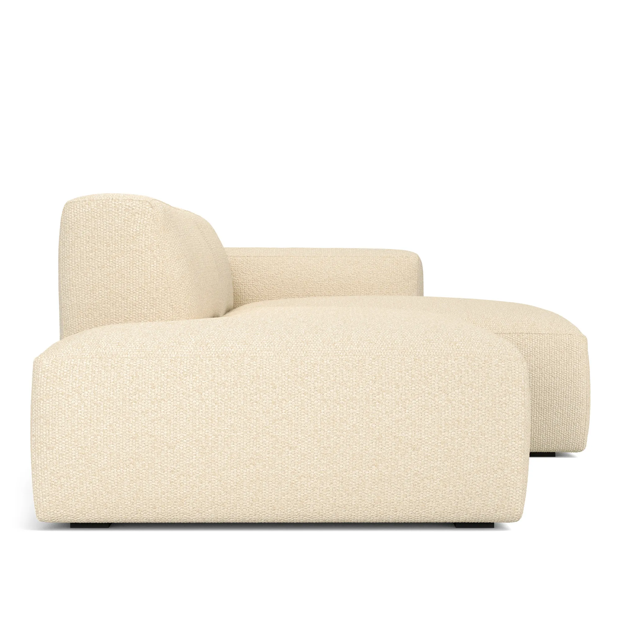 Brick 2-Seater Chaise Lounge Open End Left - 5