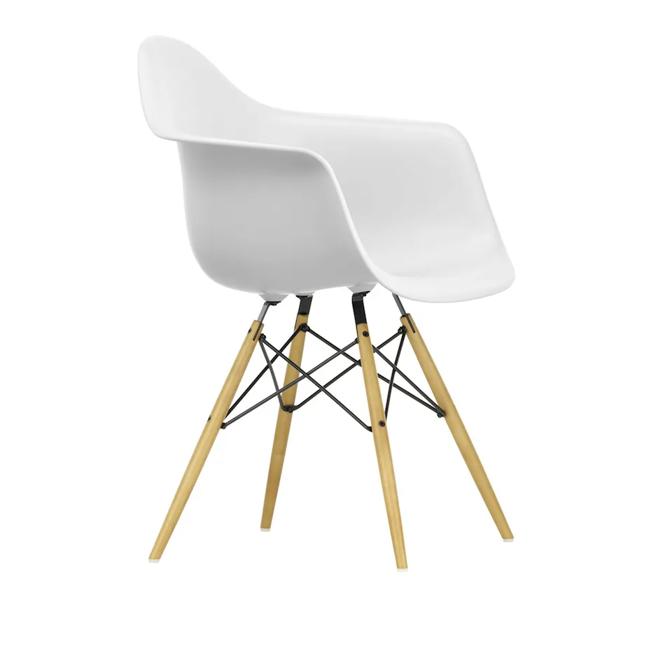 Eames RE Plastic Armchair DAW eetkamerstoel Golden Maple