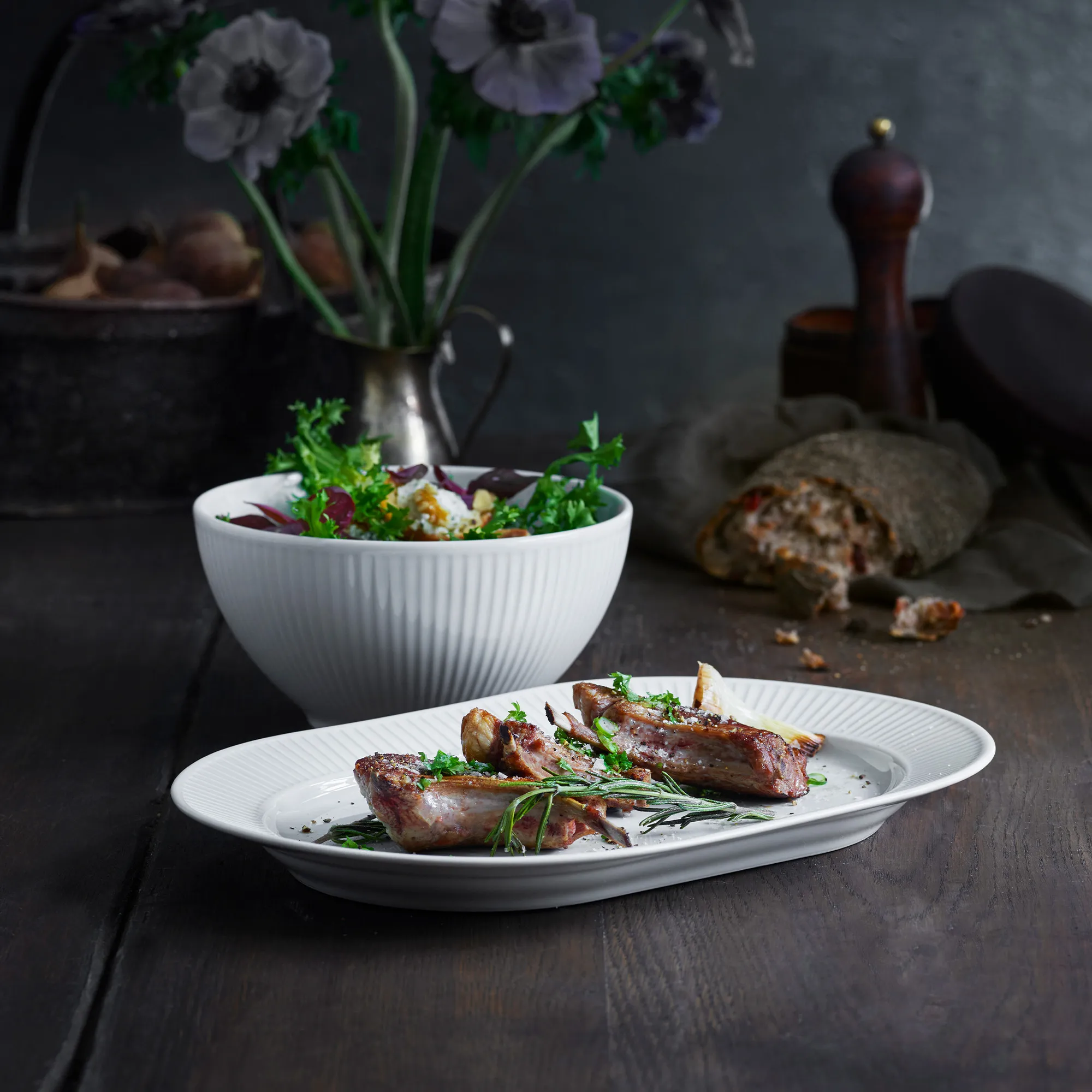 Plissé Oval Serving Dish - 6