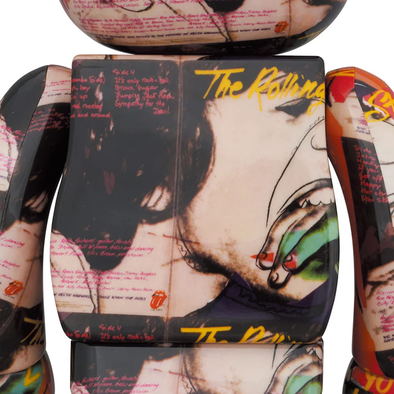 BE@RBRICK Andy Warhol × The Rolling Stones Love You Live 100% & 400%