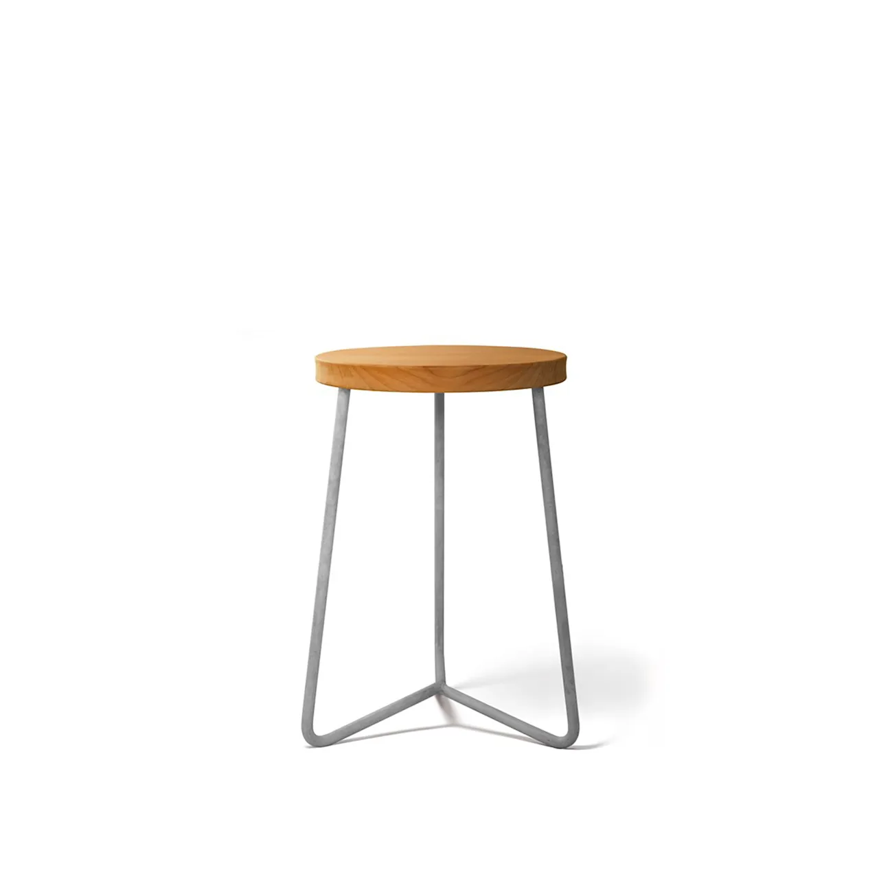 V1 Stool 45 cm - Teak Steel