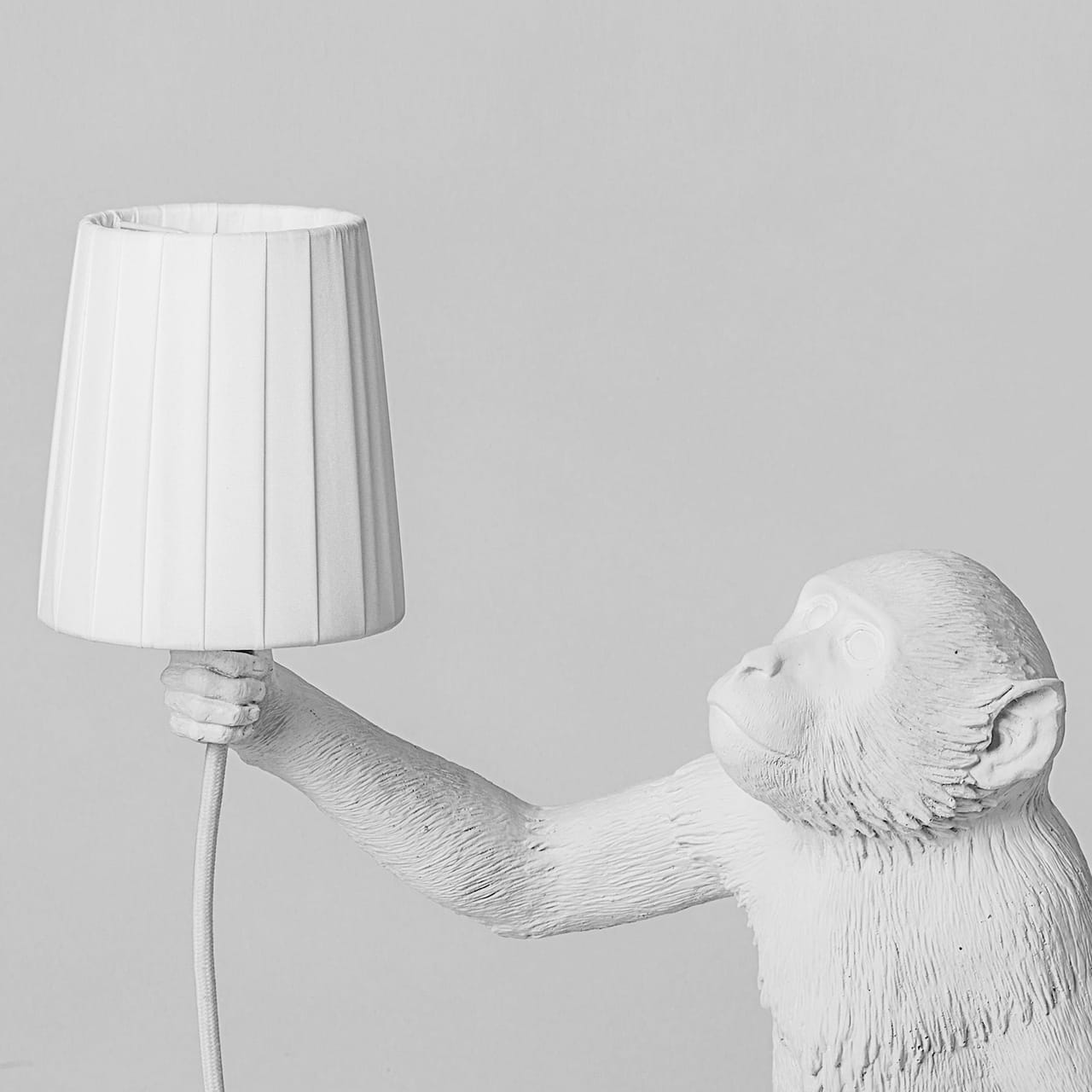 Monkey Lampeskærm  - Hvid