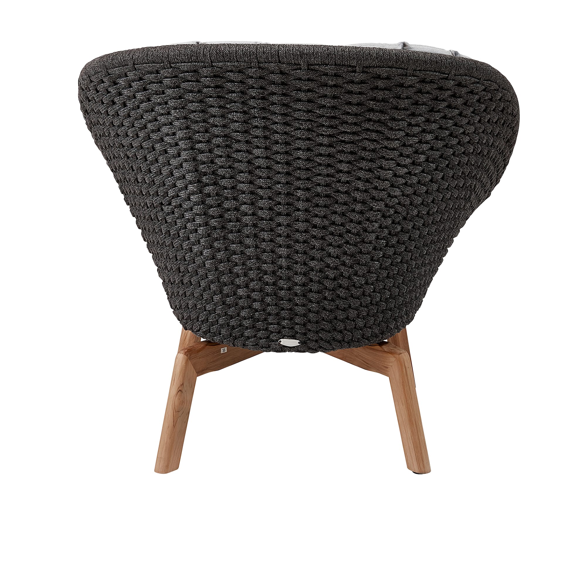 Peacock Lounge Chair Dark Grey - Cane-Line - NO GA