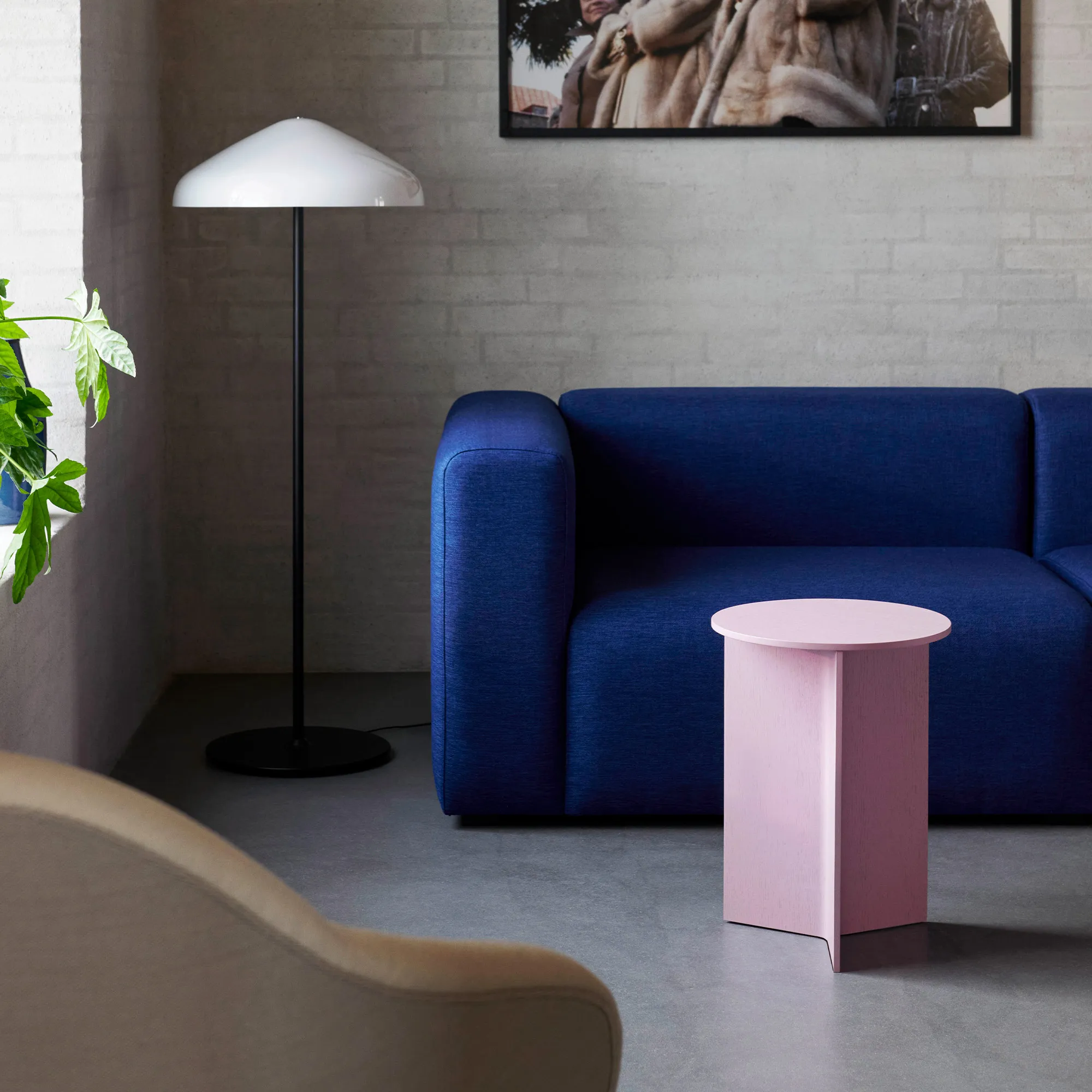 Slit Coffee Table Round High - 8