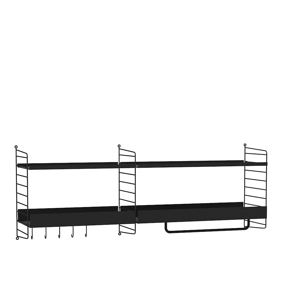 Hall Hyllsystem J Svart / Svart