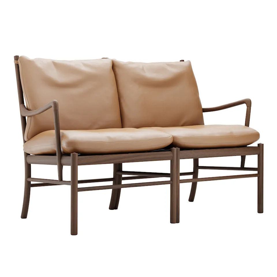OW149-2 Colonial 2-personers sofa valnød