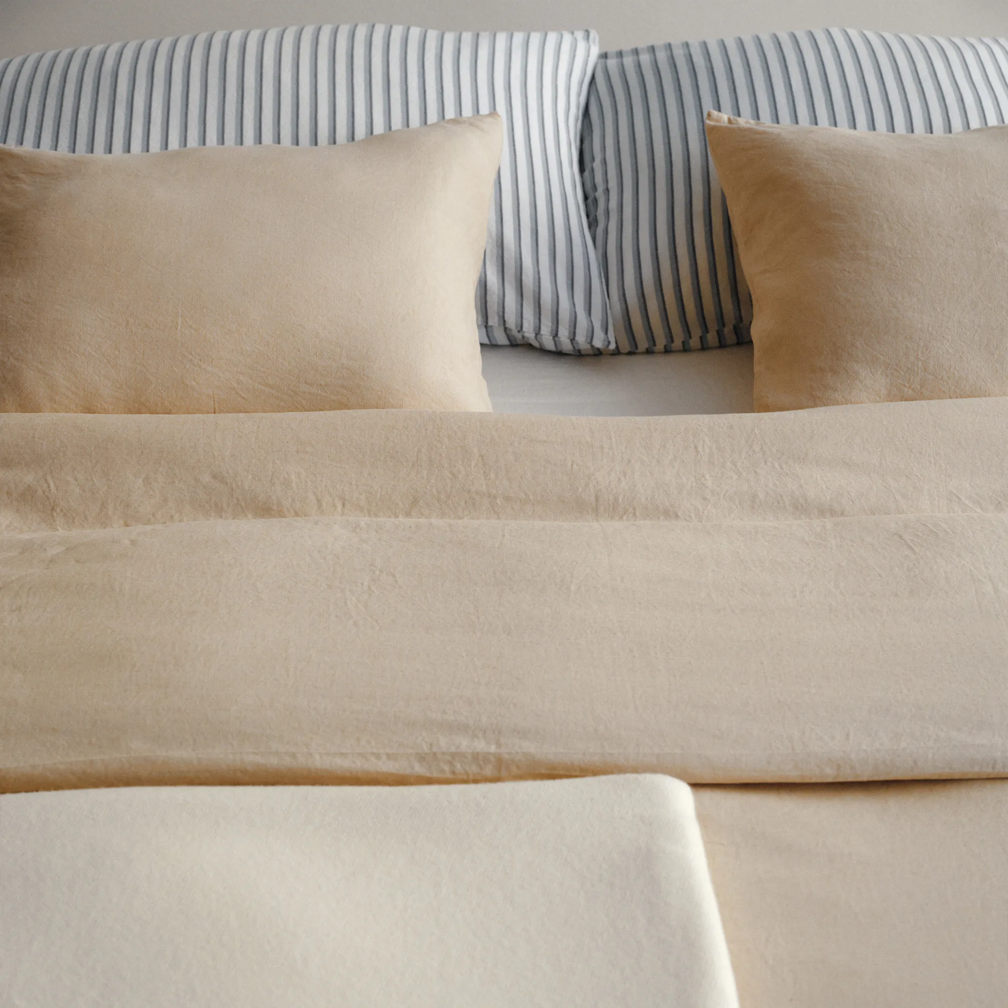 Linen Blend Pale Sand pudebetræk 2-pak - 2